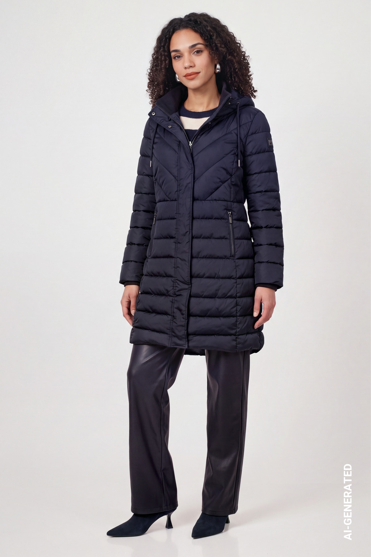 Monari Steppmantel Regular fit mit Kapuze
