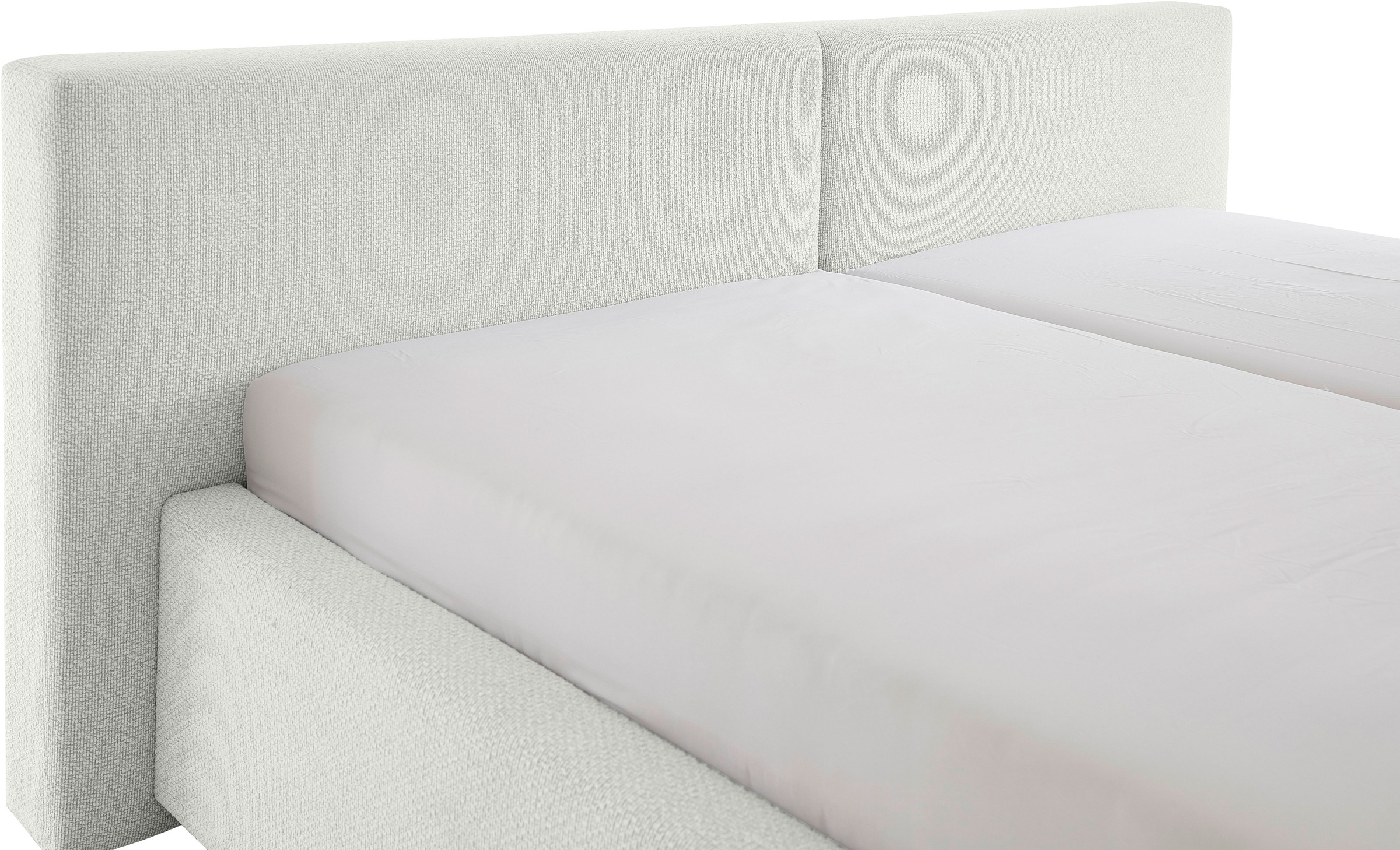 meise.möbel Polsterbett »Cube wahlweise mit Matratze und Bettkasten«, extra flaches Kopfteil, erhältlich in den Breiten 140cm, 160cm & 180cm