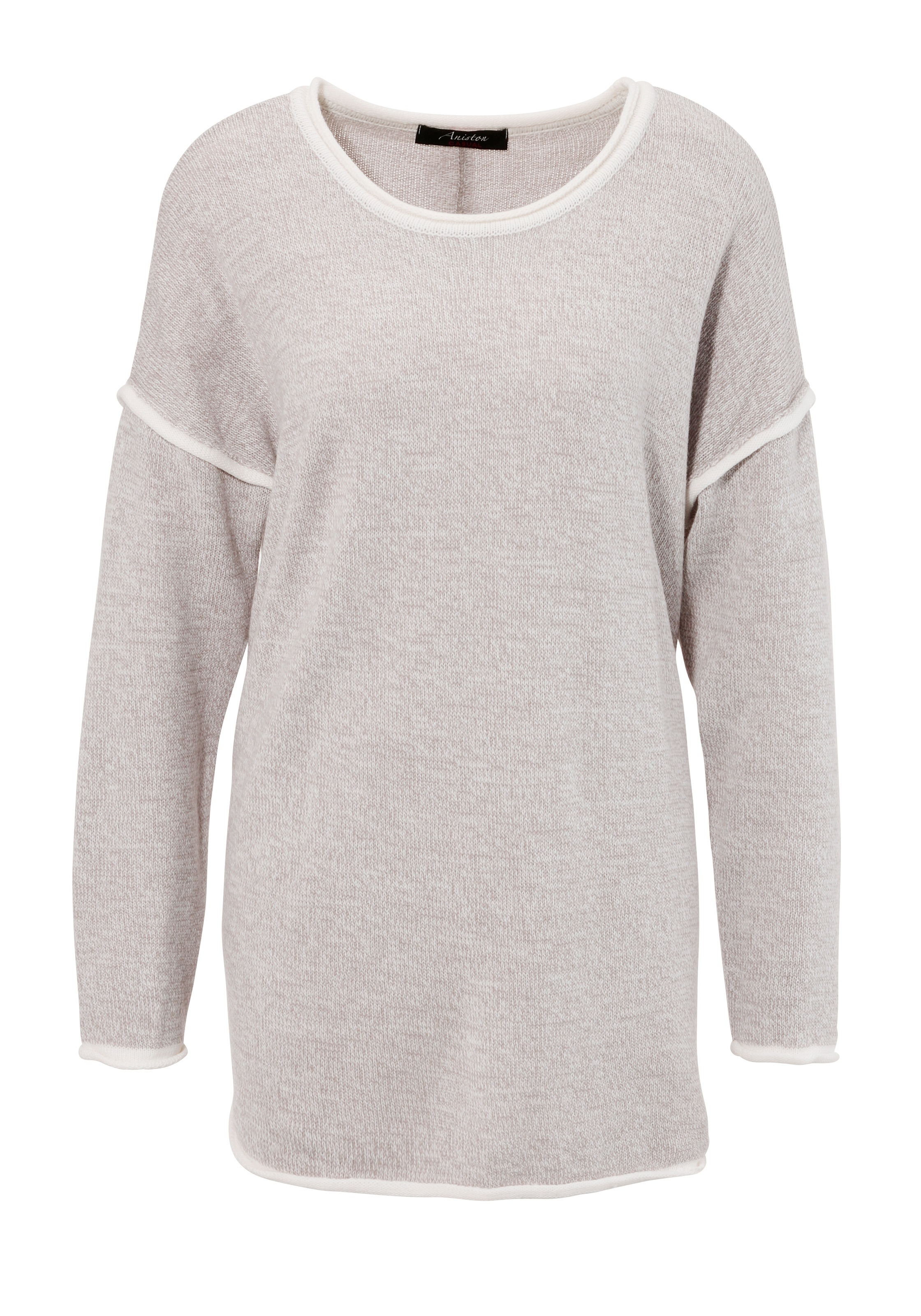 Aniston CASUAL Strickpullover, mit Fransen im Rücken