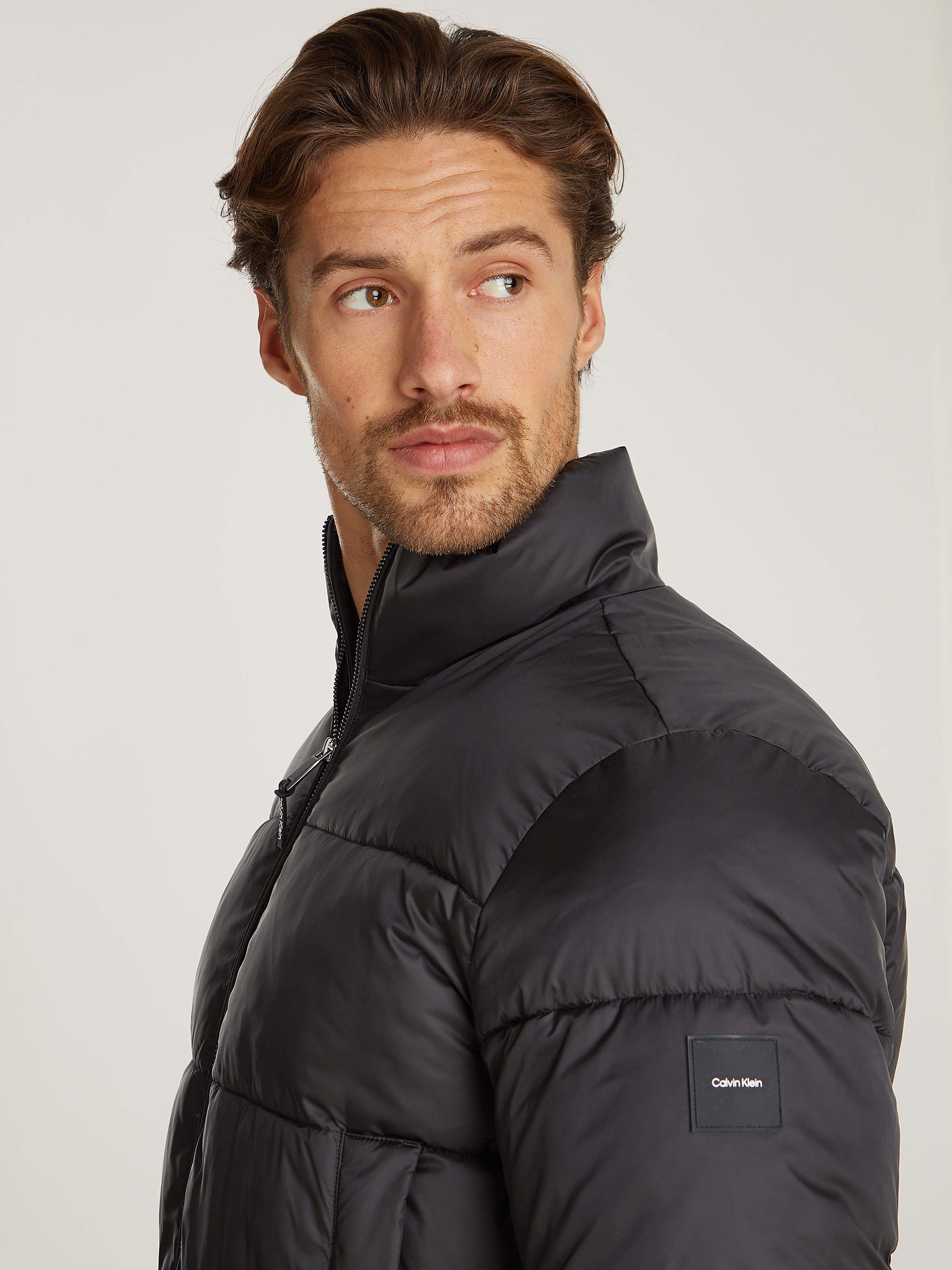 Calvin Klein Outdoorjacke »QUILT PUFFER MW«, mit Logopatch