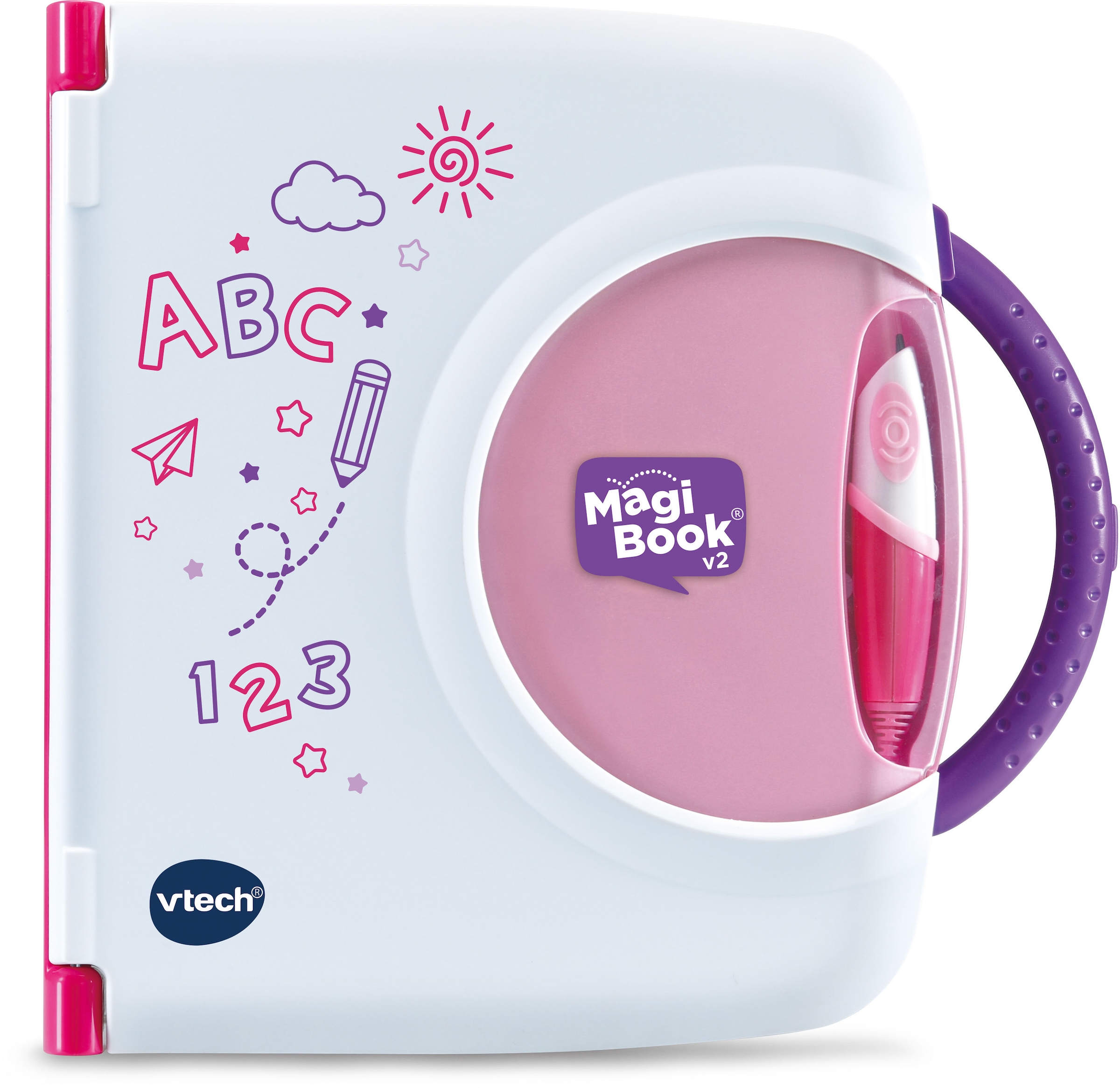 Vtech® Kindercomputer »MagiBook 2 mit Lernbuchsystem,«, pink, Lernbüchern v2, Interaktives bei