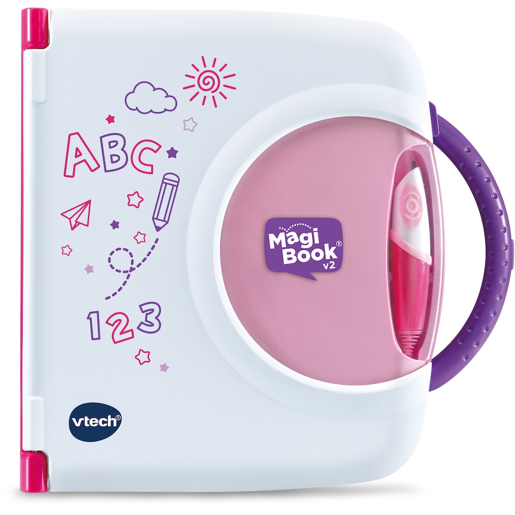 Vtech® Kindercomputer »MagiBook v2, pink, Interaktives Lernbuchsystem,«
