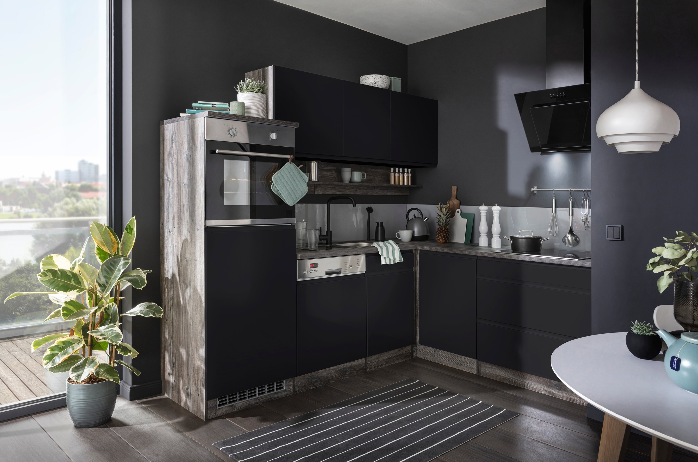 KOCHSTATION Winkelküche »KS-Virginia« Stellbreite 230/190 cm, ohne E-Geräte