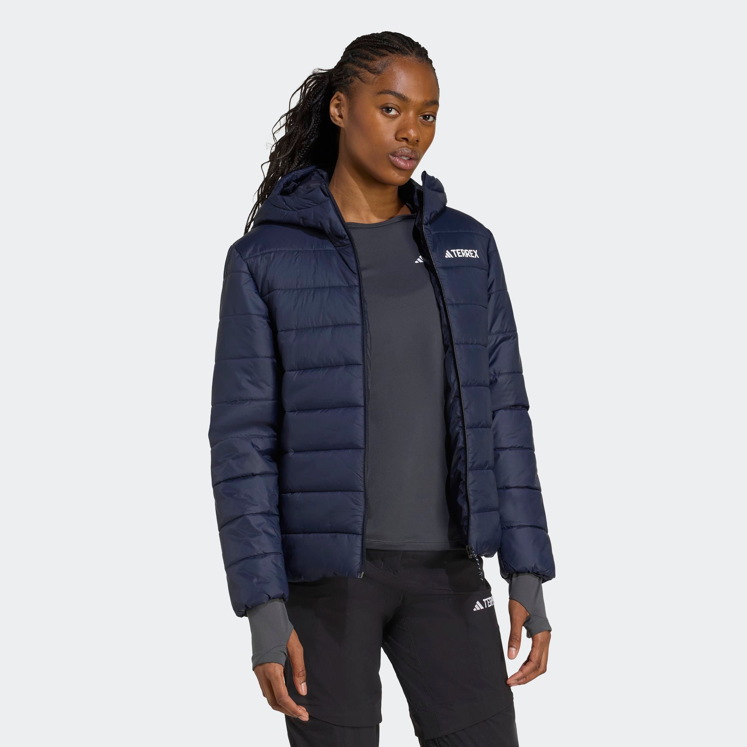adidas TERREX Outdoorjacke »W MT ESS P HO J«, mit Kapuze, wärmend durch Climawarm Technologie, mit Kapuze
