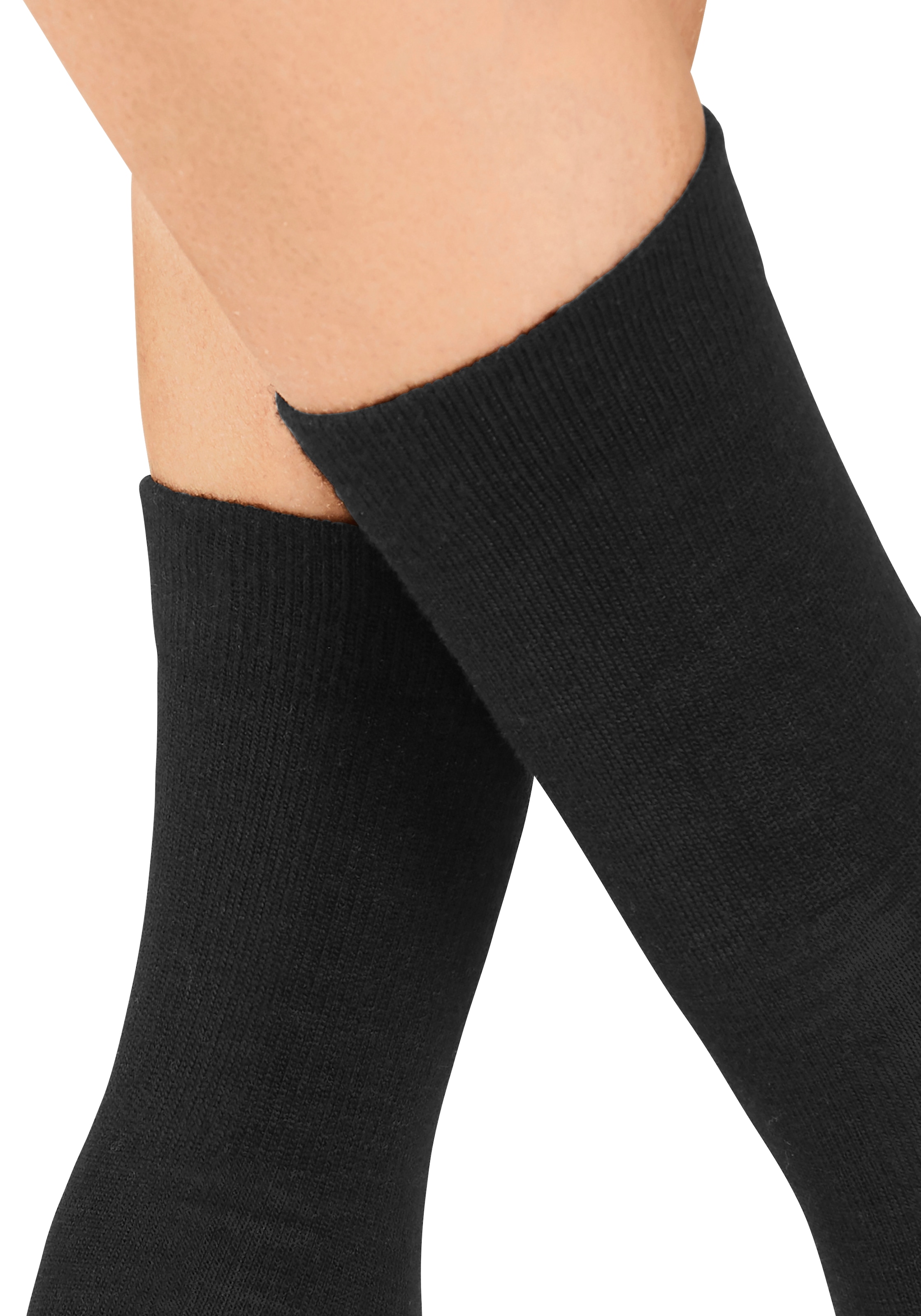 Bench. Wandersocken, (Packung, 2 Paar), Wollsocken aus flauschigem Material mit 51% Wolle