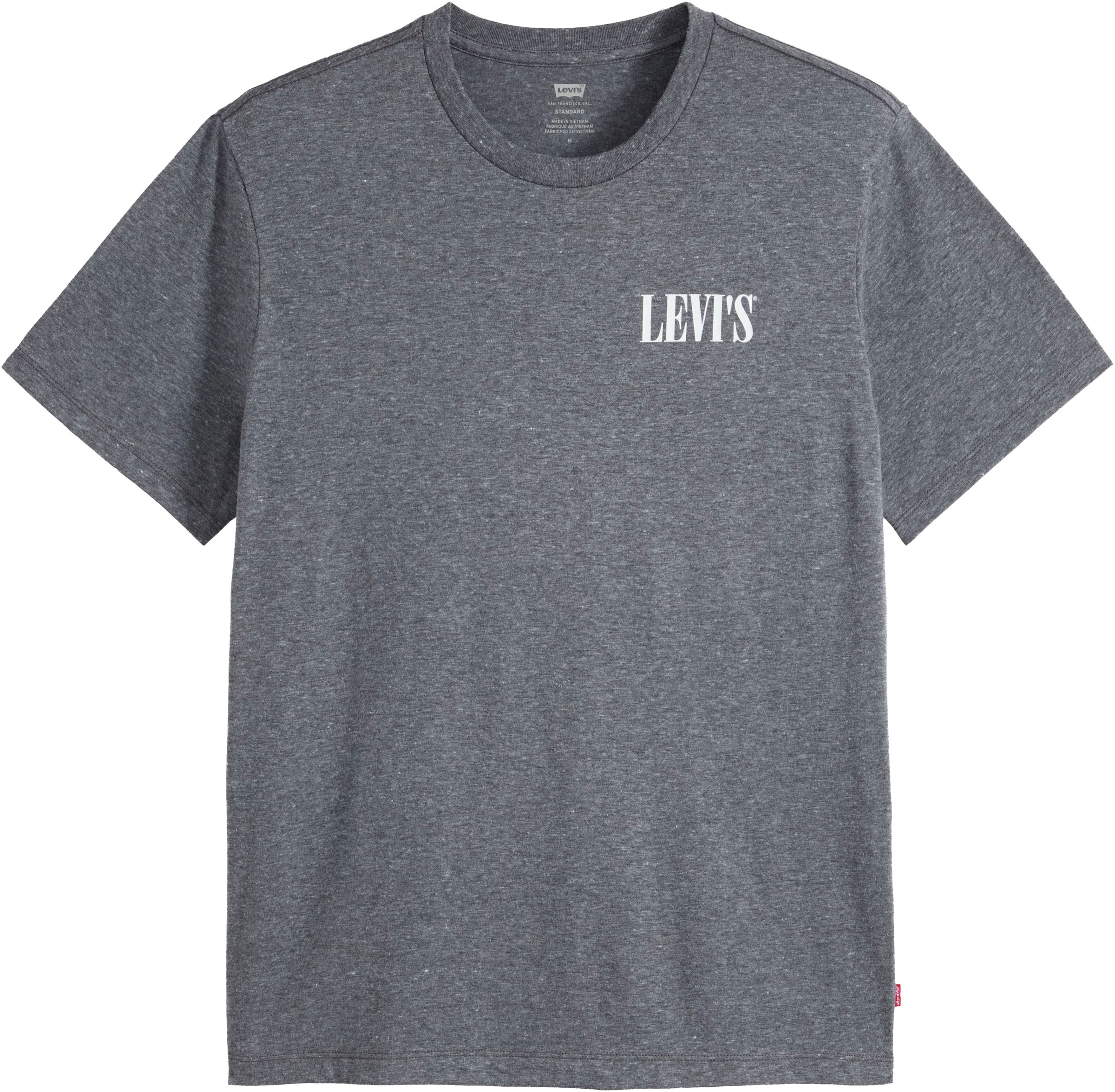 Levi's® T-Shirt »GRAPHIC CREWNECK TEE« Melierter Feinstrick, pflegeleichter Materialmix