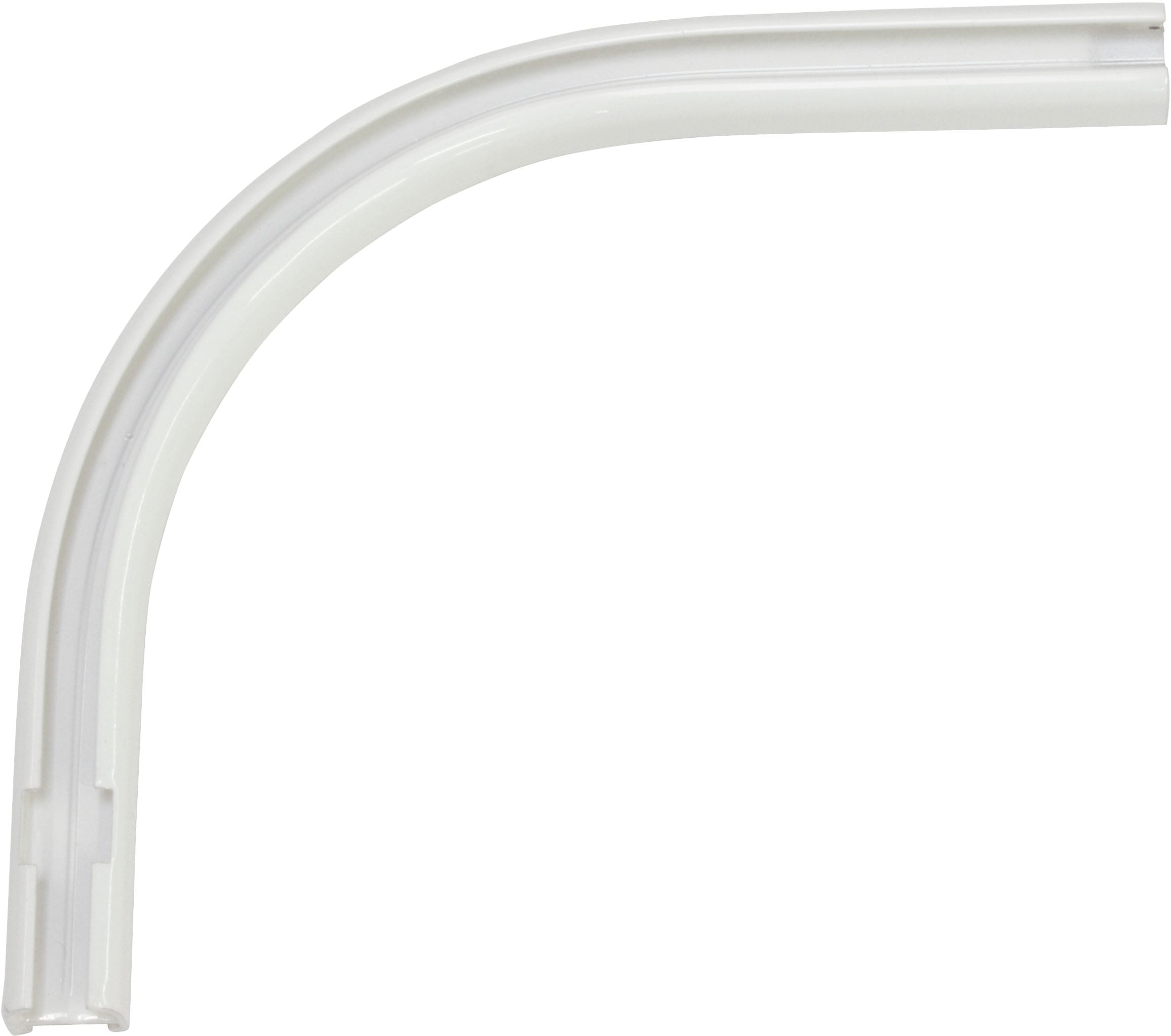 GARDINIA Gardinenschiene »Rundbogen«, 1 läufig-läufig, Fixmaß, für Aluminiumschiene 13 mm