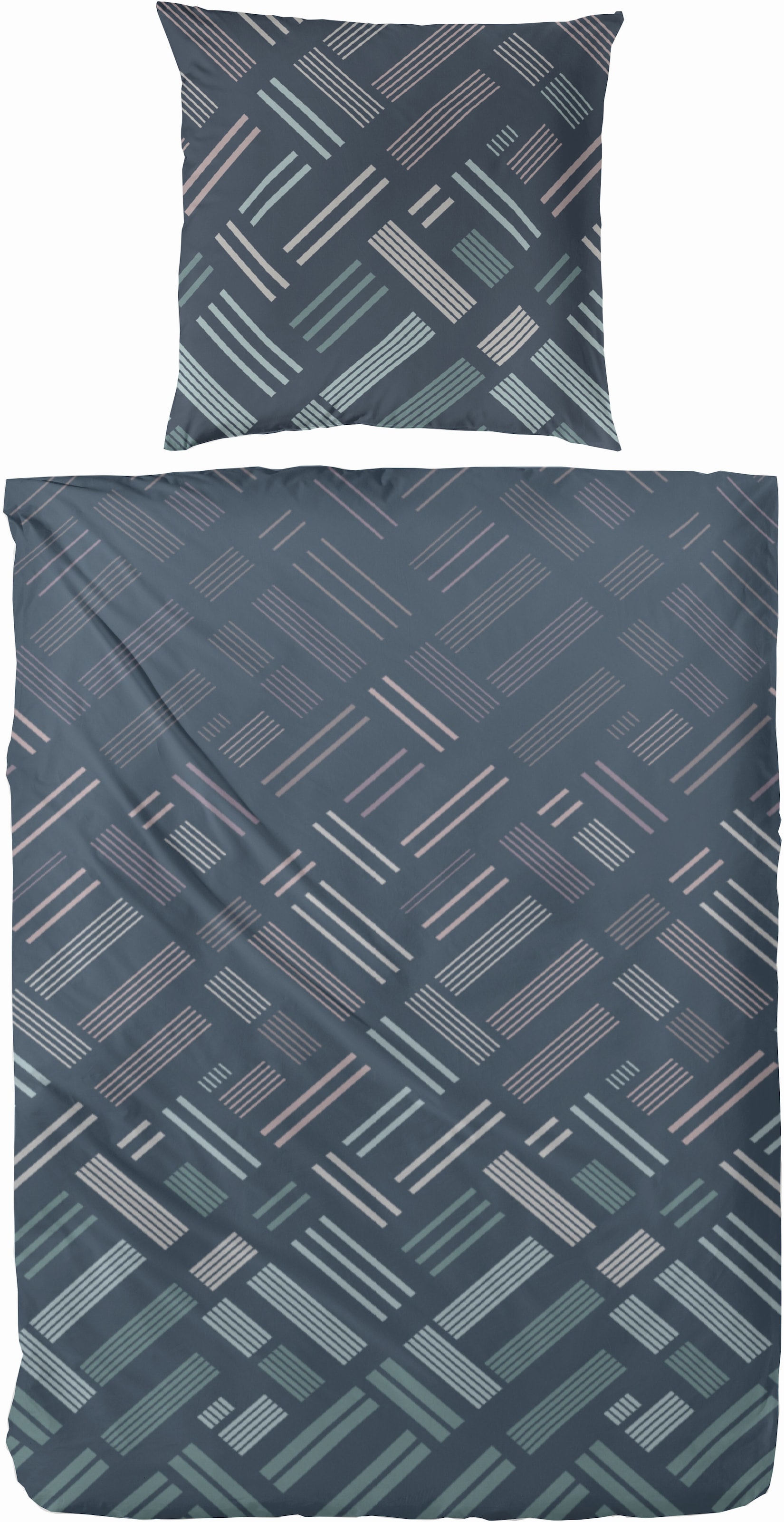 Primera Bettwäsche »Satin Bettwäsche "Retro"« 2 Stk. Mit Kindheitserinernden Tetris strukturen