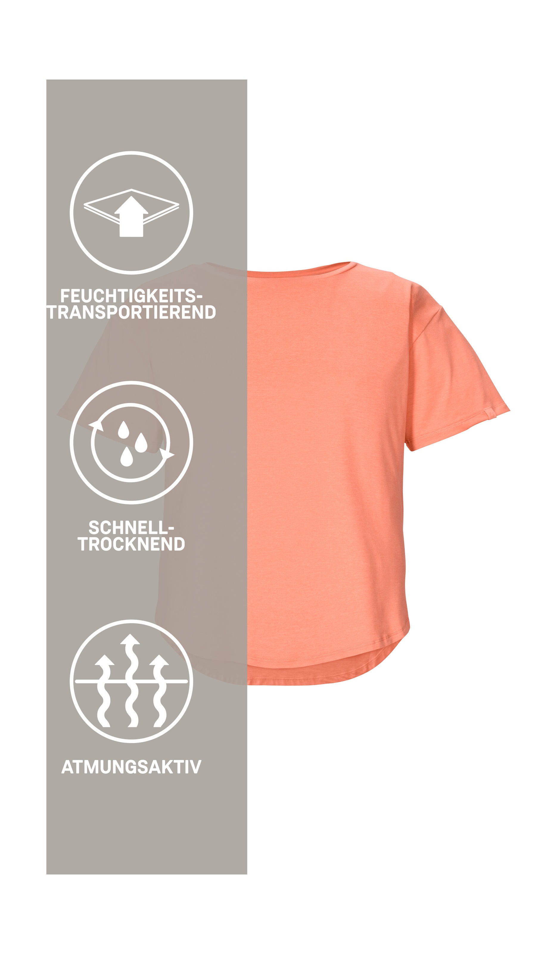 Killtec T-Shirt »KOS 174 WMN TSHRT« Leichtes, atmungsaktives Damen T-Shirt im Boxy-Schnitt