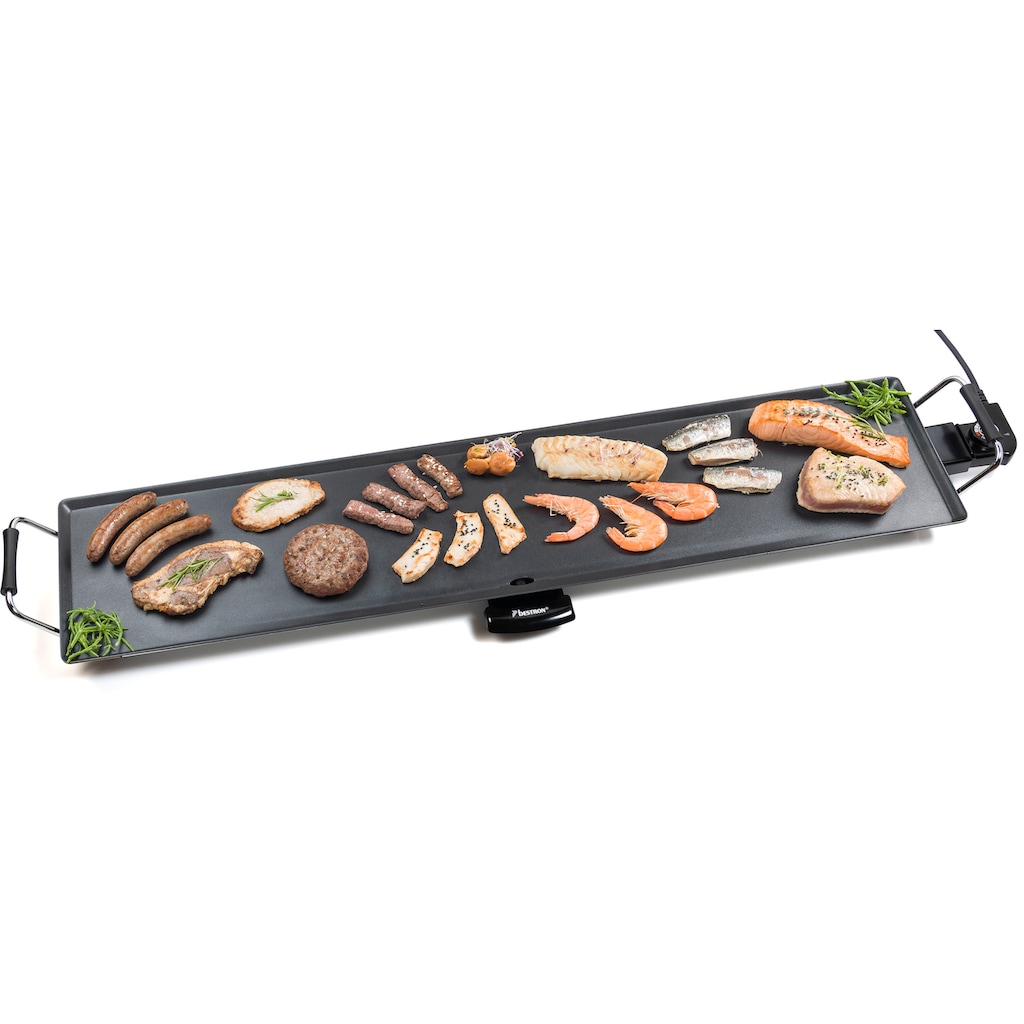 bestron Tischgrill »XXXL Plancha-/Teppanyaki-Grillplatte«, 2000 W