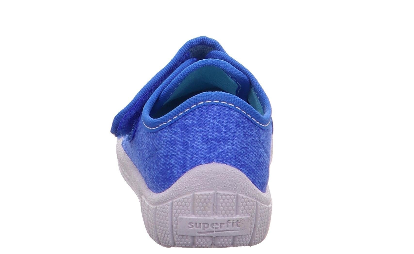 Superfit Hausschuh »Bill WMS: Mittel«, Kindergarten Schuh im Jeans-Look, Größenschablone zum Download