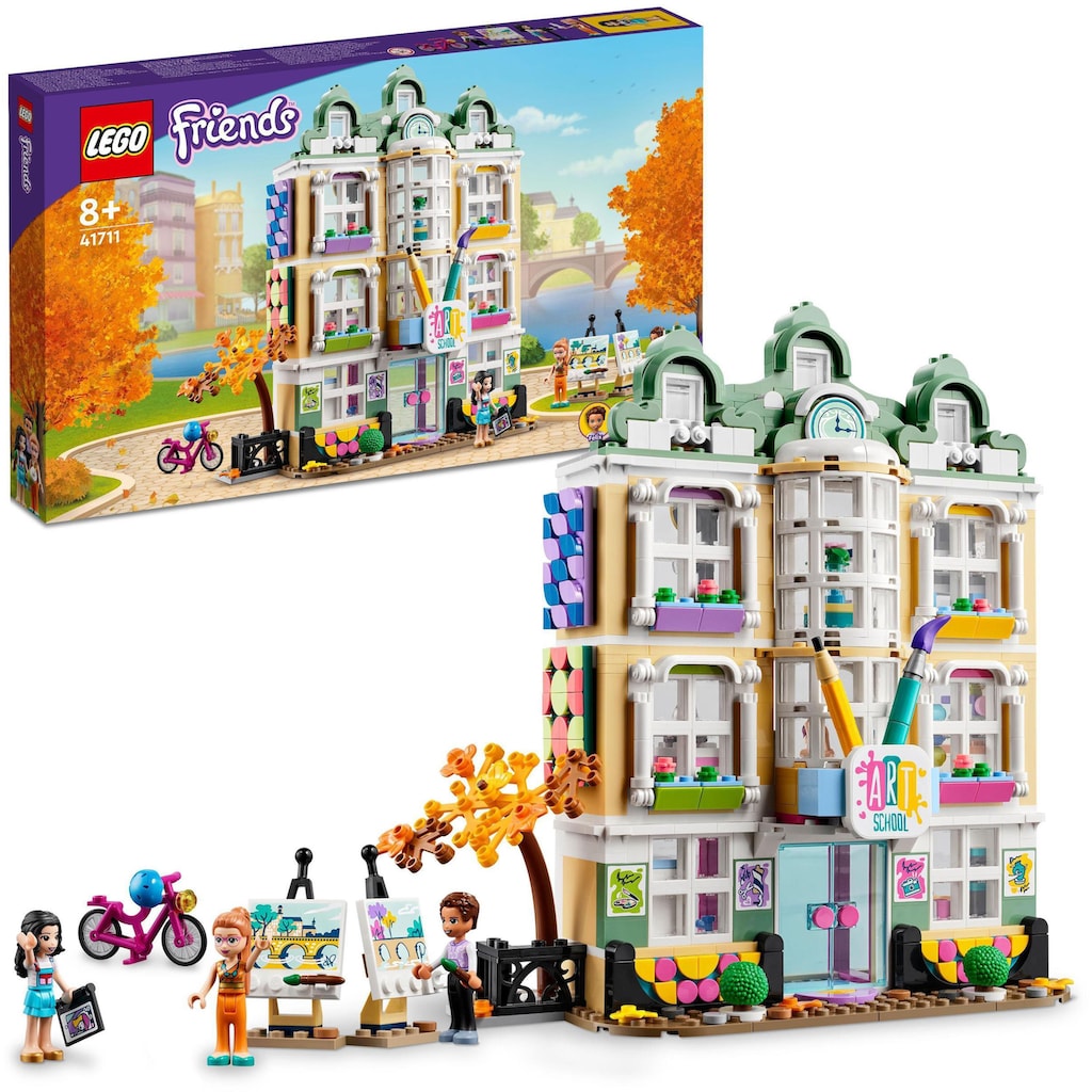 LEGO® Konstruktionsspielsteine »Emmas Kunstschule (41711), LEGO® Friends«, (844 St.), Made in Europe