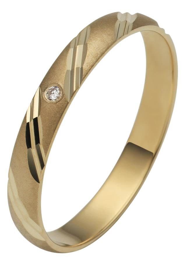 Firetti Trauring »Schmuck Geschenk Gold 375 Hochzeit Ehering "LIEBE"«, Made in Germany, wahlweise mit oder ohne Brillant