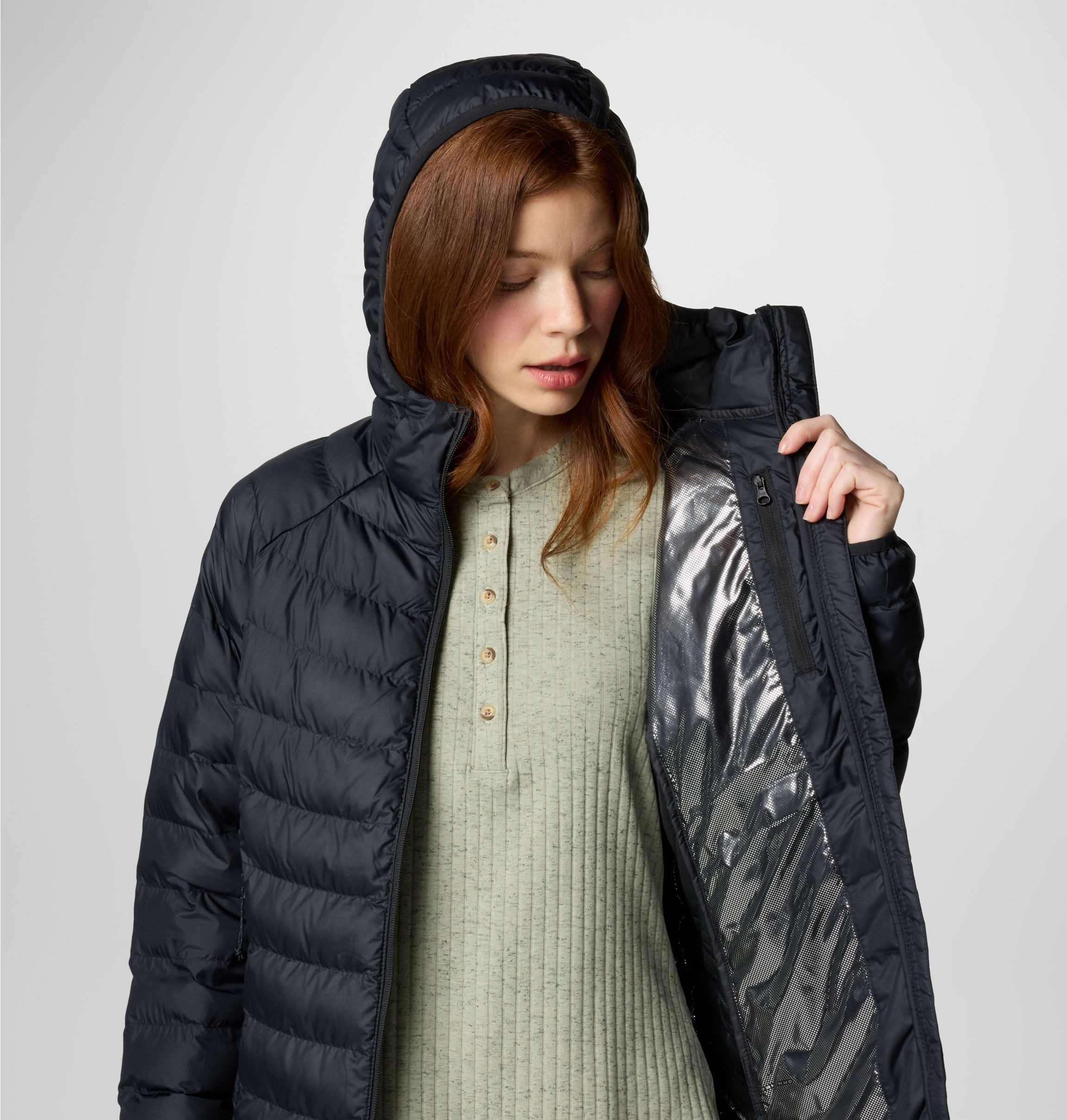 Columbia Steppjacke »POWDER LITE II HOODED JACKET«, (1 St.)