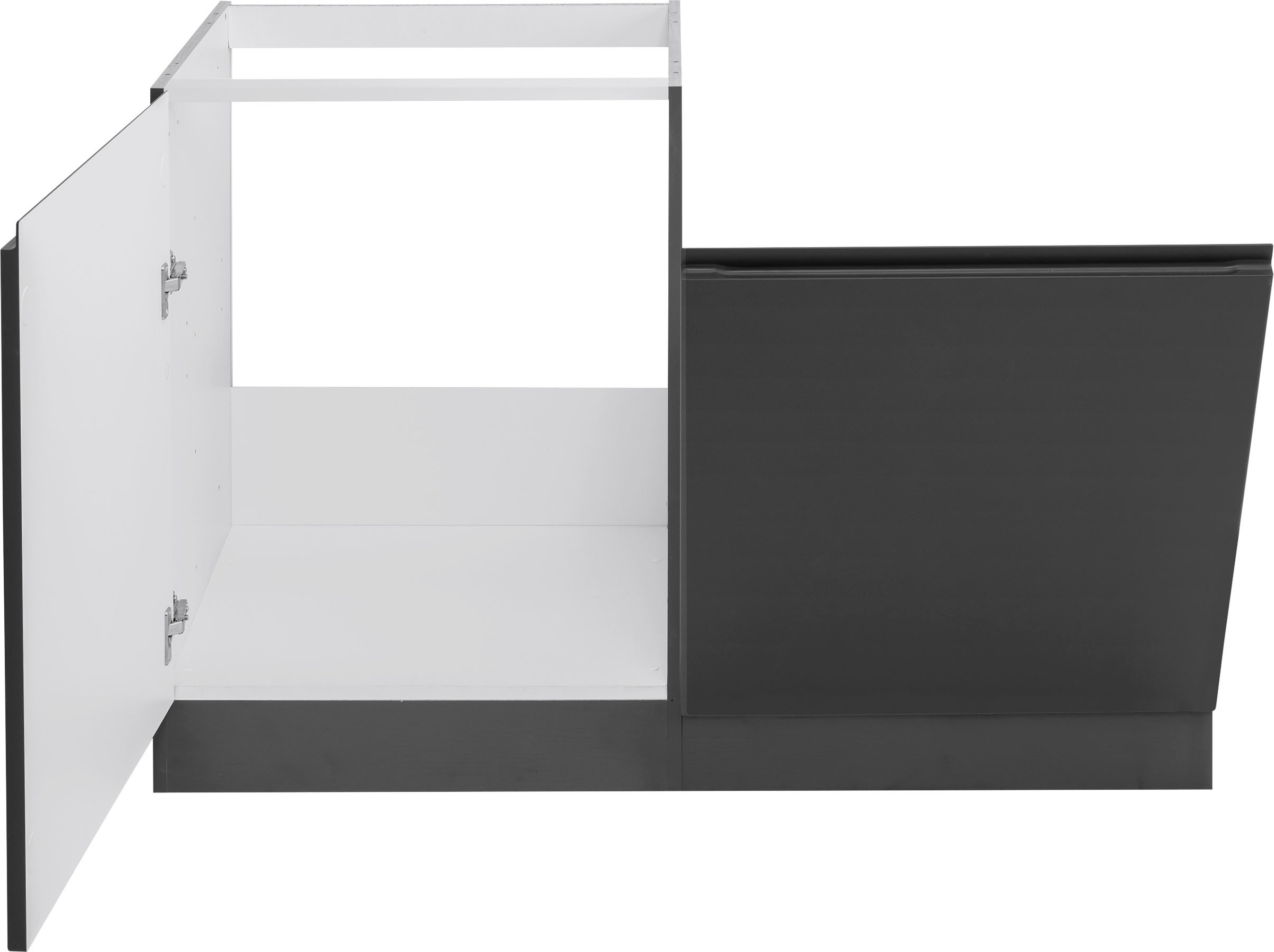 KOCHSTATION Spülenschrank »KS-Bruneck« >>Bruneck<< 120 cm breit, für viel Stauraum, hochwertige MDF-Fronten