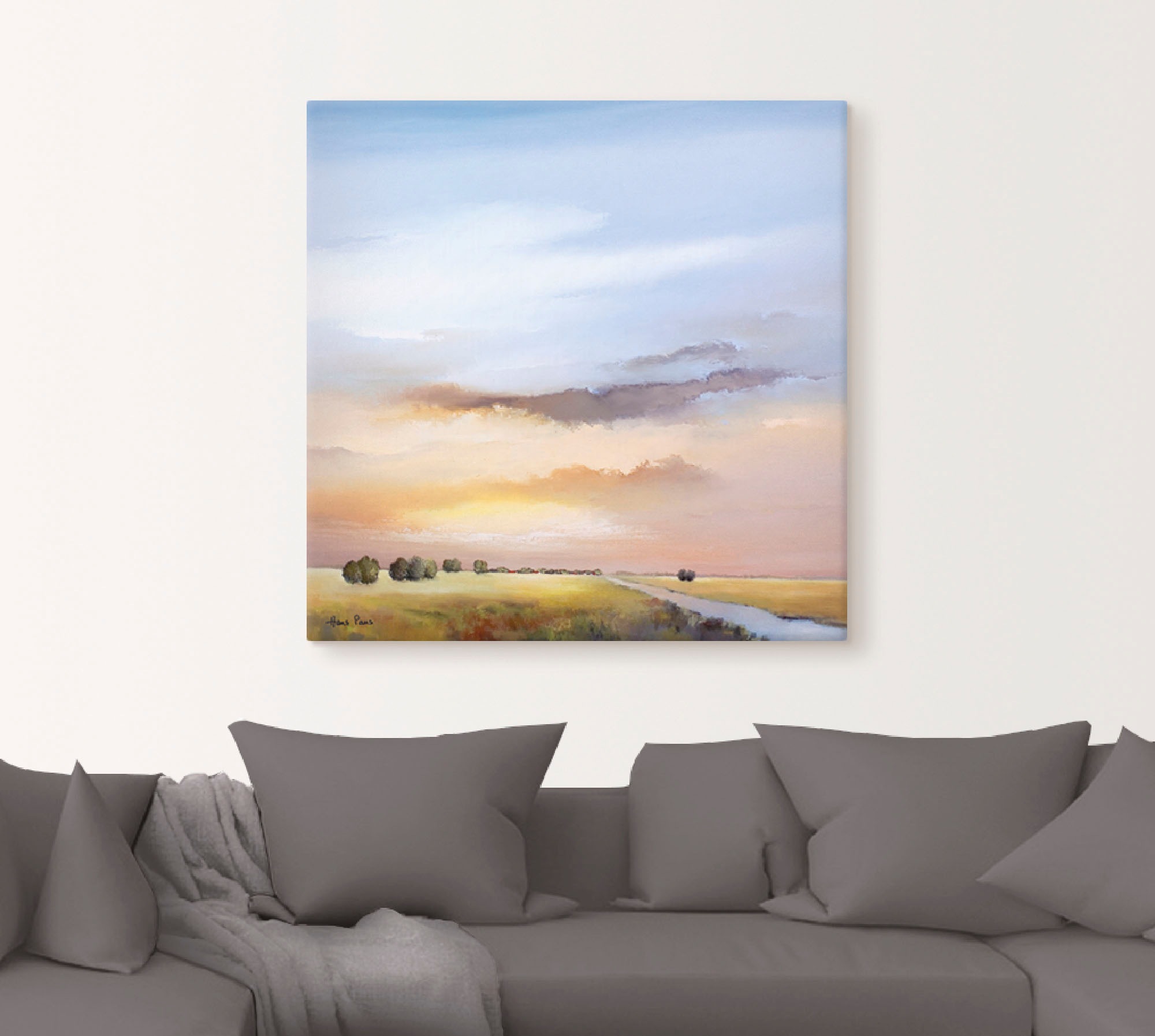 Artland Wandbild »Landschaft III«, Himmel, (1 St.), als Leinwandbild, Poster in verschied. Größen