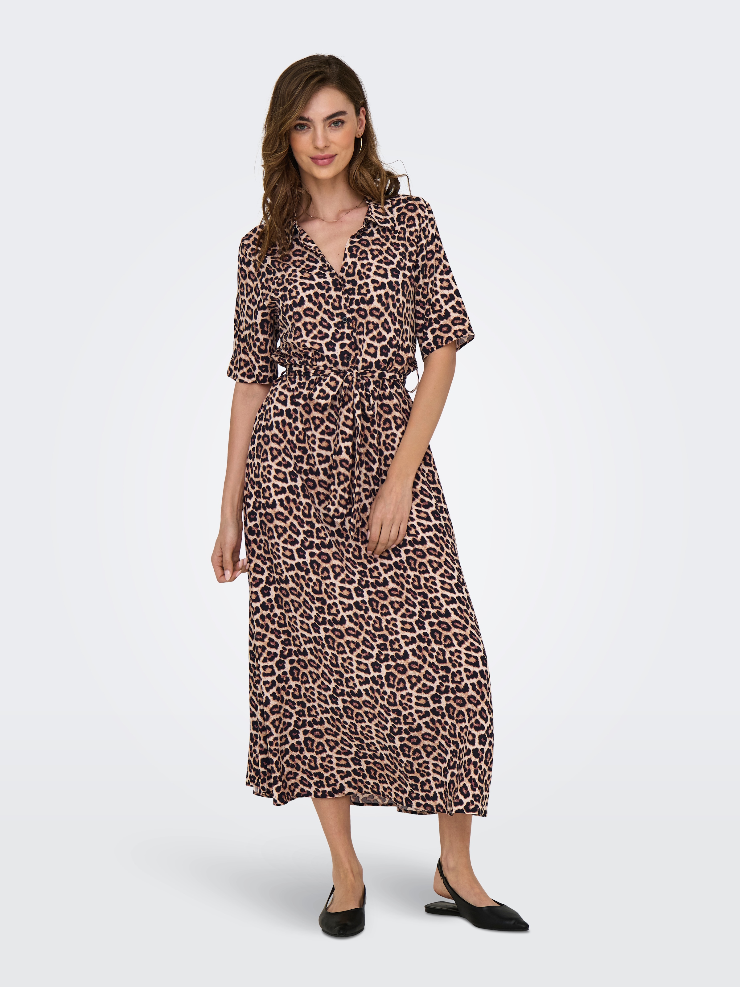 JDY Hemdblusenkleid »JDYSTARSEZEN LIFE 2/4 MIDIDRESS WVN NOOS«, Sommerkleid