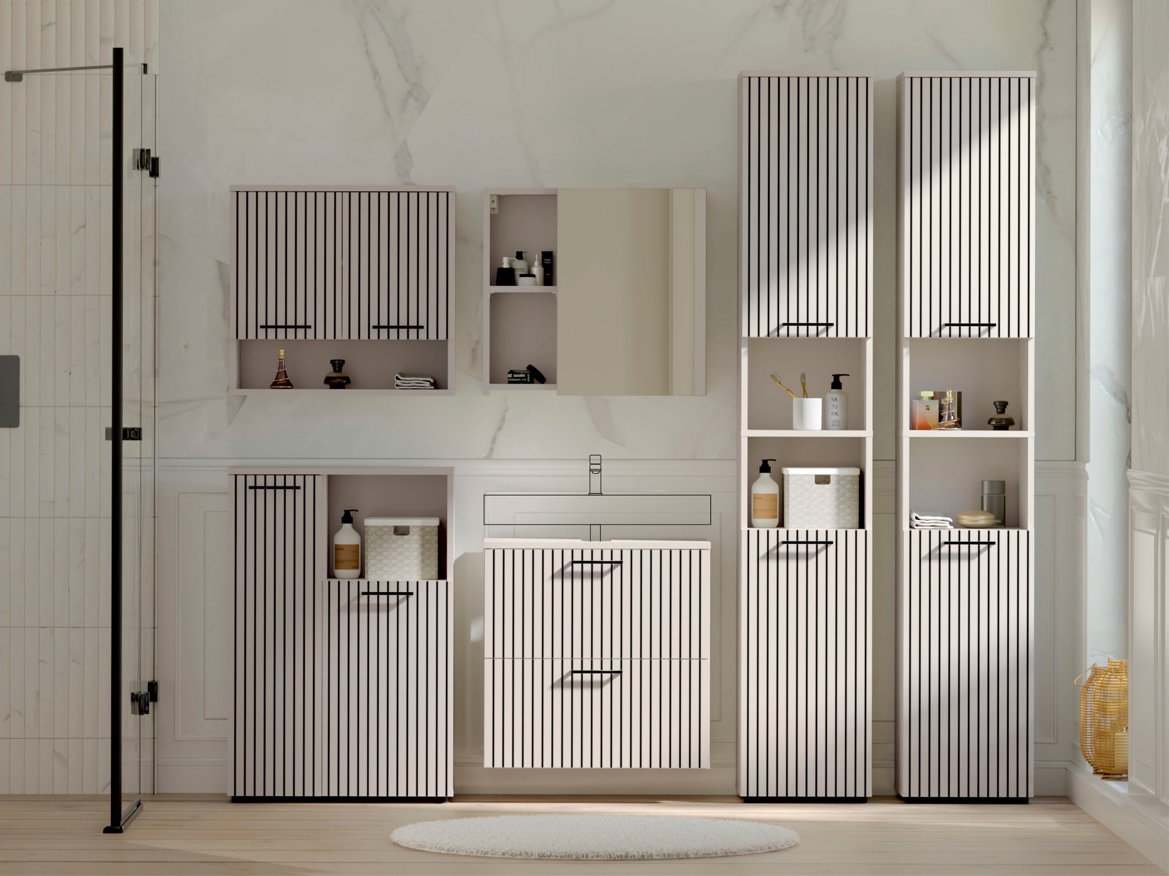 RESPEKTA Badezimmer-Set »Tilda« 6 Stk. tlg.