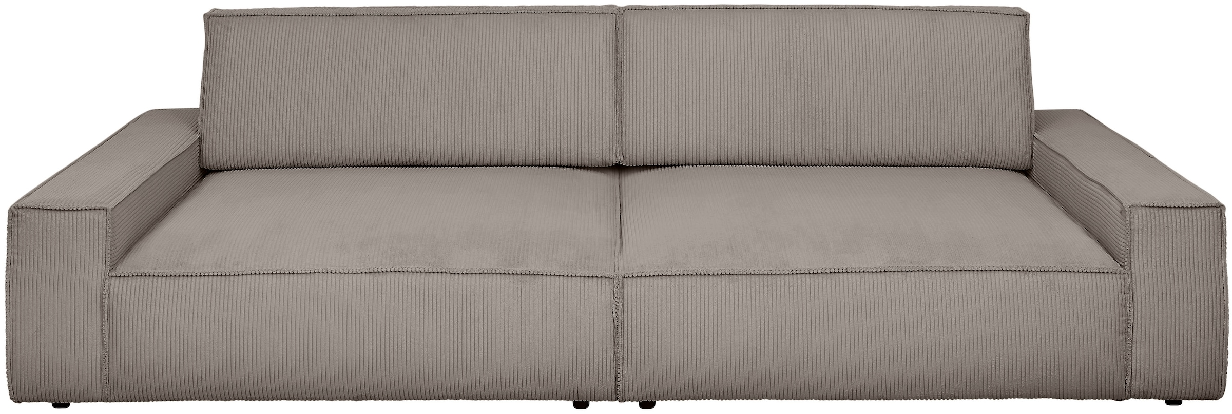 Home affaire Big-Sofa »NEU: SHERWOOD XXL, Big-Sofa (316cm), extra tiefe Sitzfläche 95 cm«, bequemer Sitzkomfort, Cord u. Leinenoptik, Kedernaht