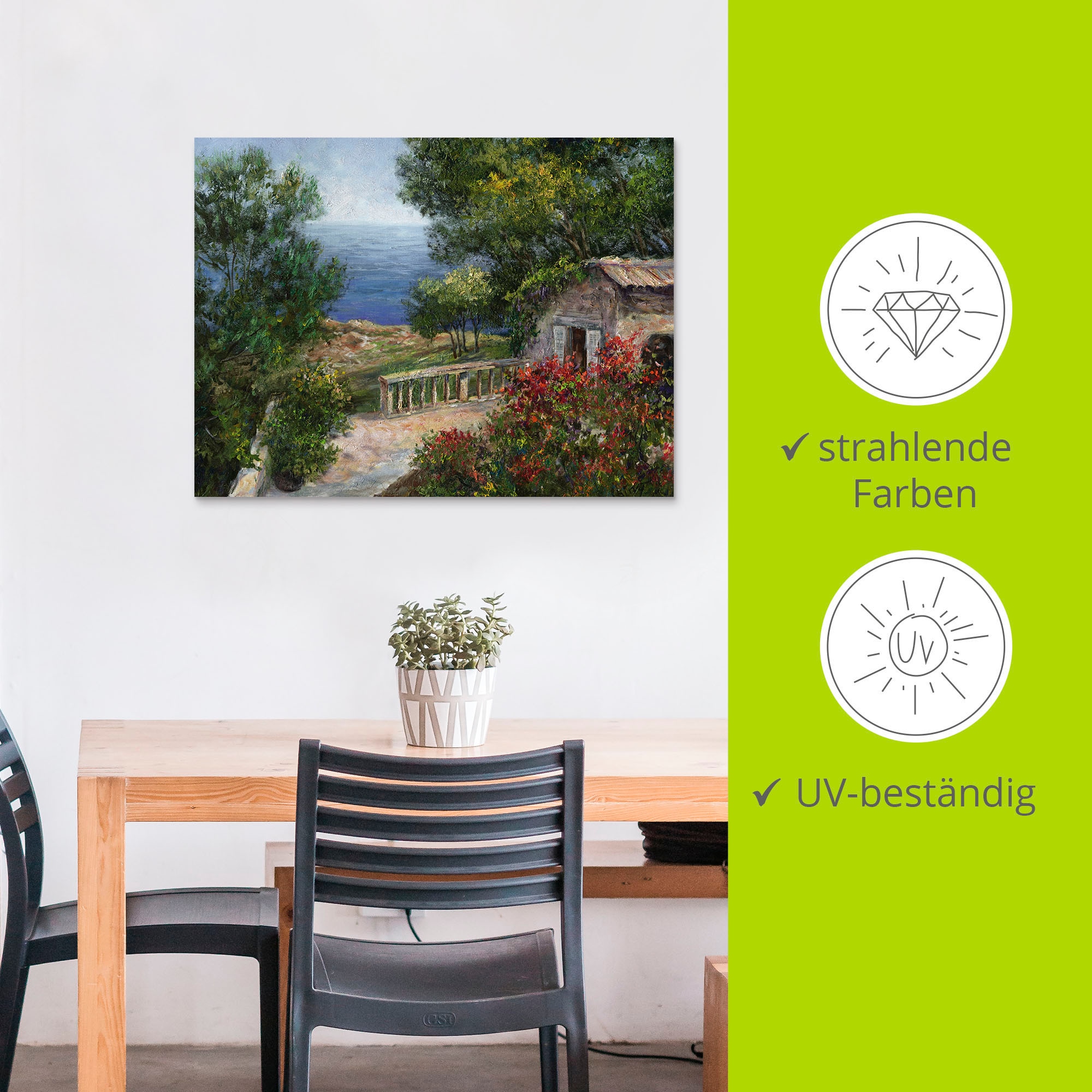 Artland Wandbild »Toskana I« Europa 1 Stk. tlg. als Alubild, Leinwandbild in verschied. Größen