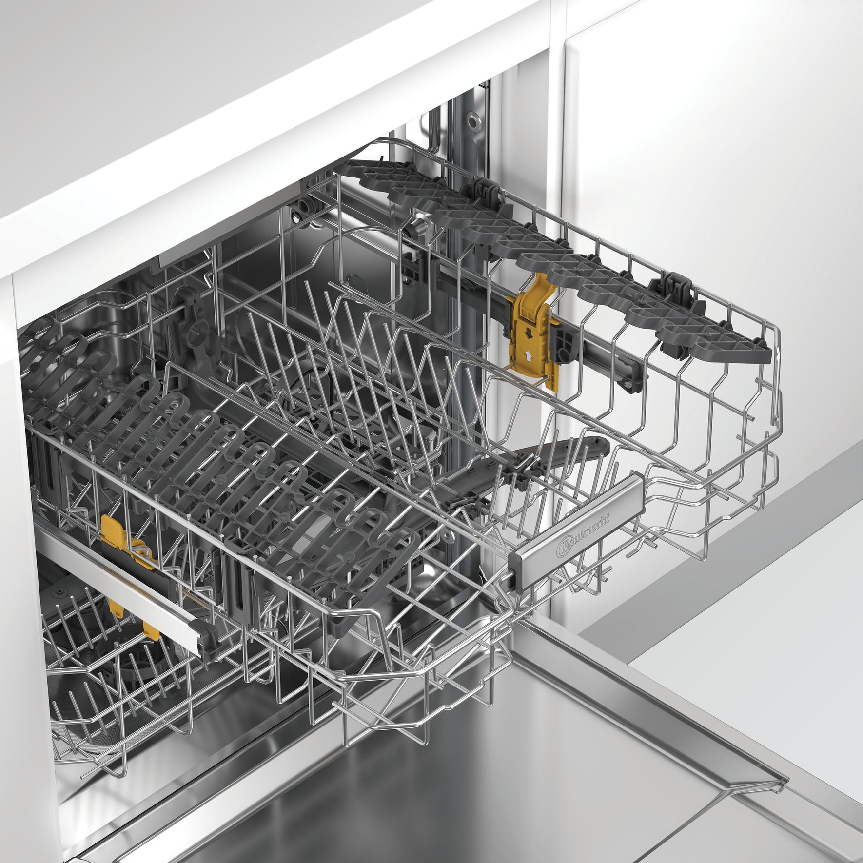 BAUKNECHT teilintegrierbarer Geschirrspüler »OBBC Ecosilent2 9760« 9,5 l 14 tlg. Maßgedecke ActiveDry – automatische Türöffnung für bessere Trockungsergebnisse