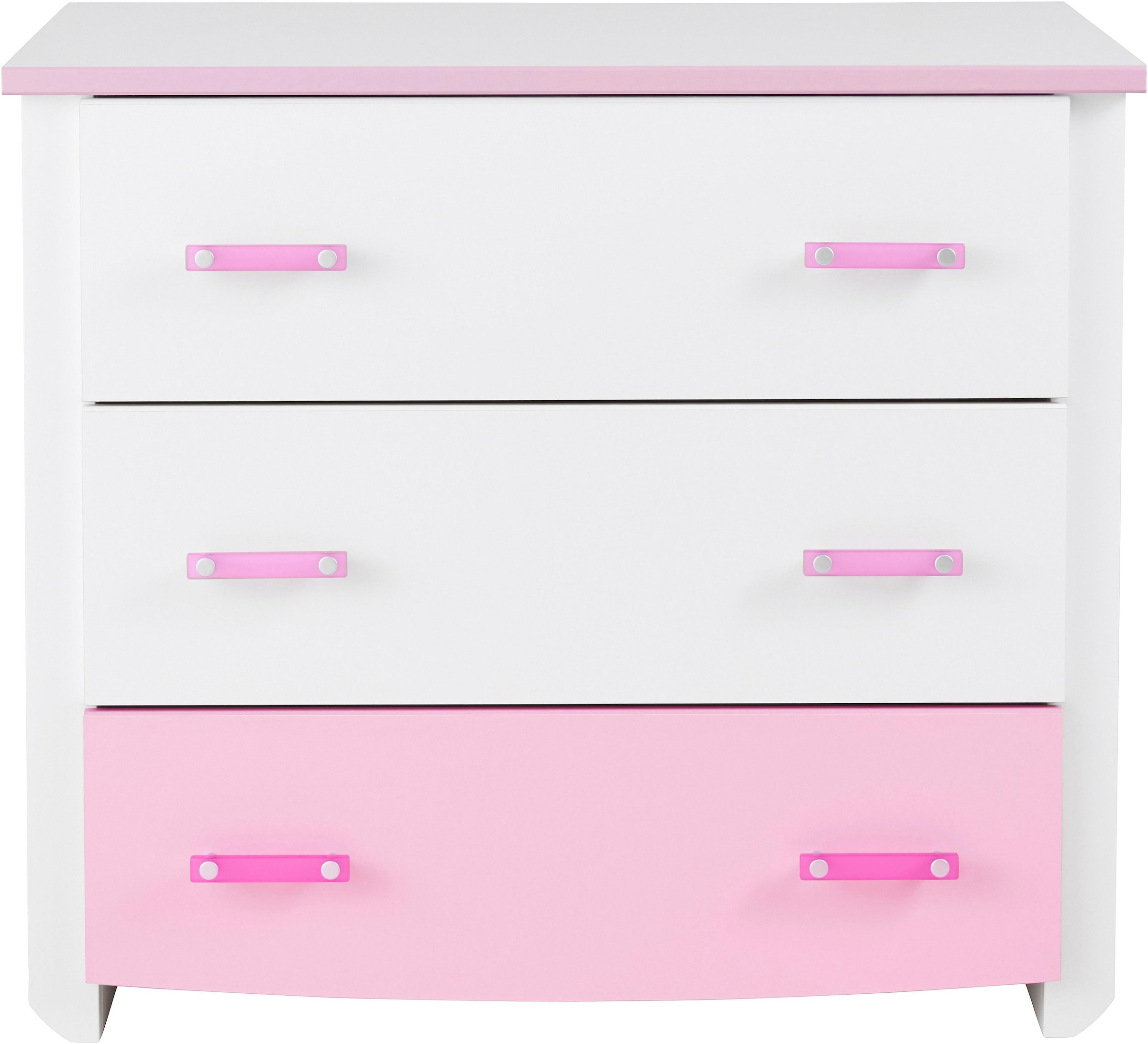 Parisot Jugendzimmer-Set »Biotiful«, (Set, 4 tlg., Bett, Nachttisch, Schrank, Kommode), mit Kleiderschrank und Kommode