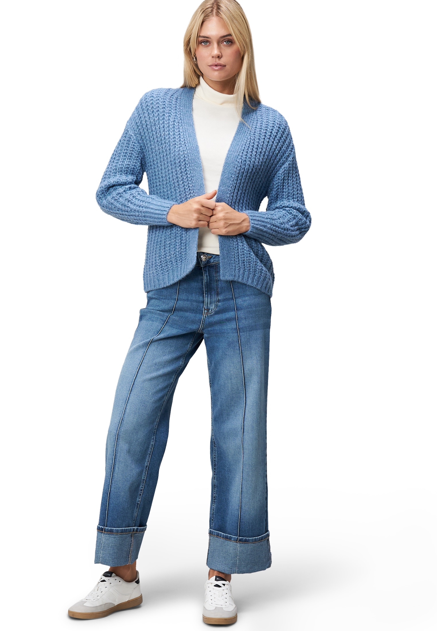 Zero Strickjacke »Grobstrickjacke offener Style«