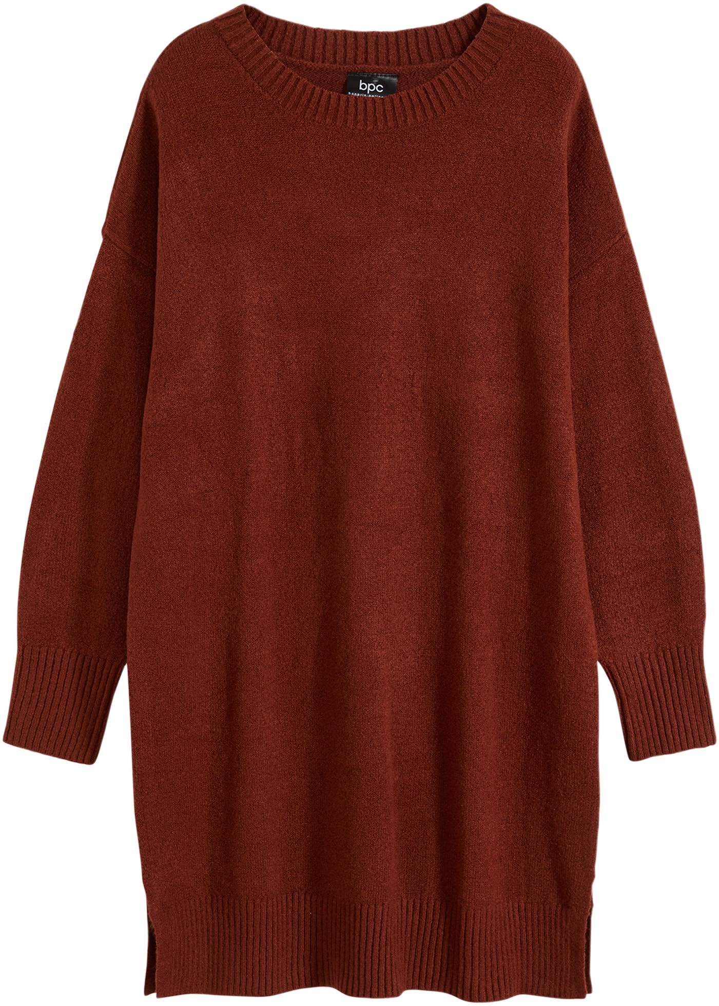 bonprix Sweatkleid »Oversize-Strickkleid« mit Seitenschlitzen