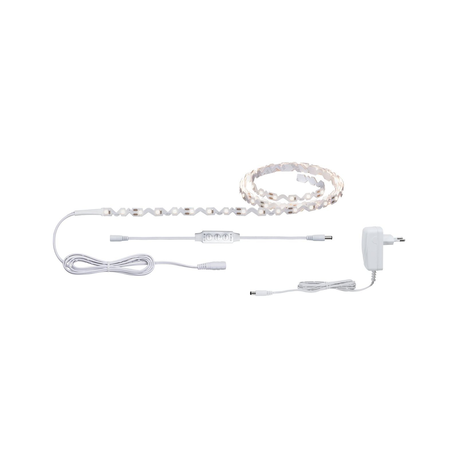 Paulmann LED-Streifen »Function FlexLED 3D Set 1,5m 5W 230V/24V 6VA Weiß«, 1 St.-flammig