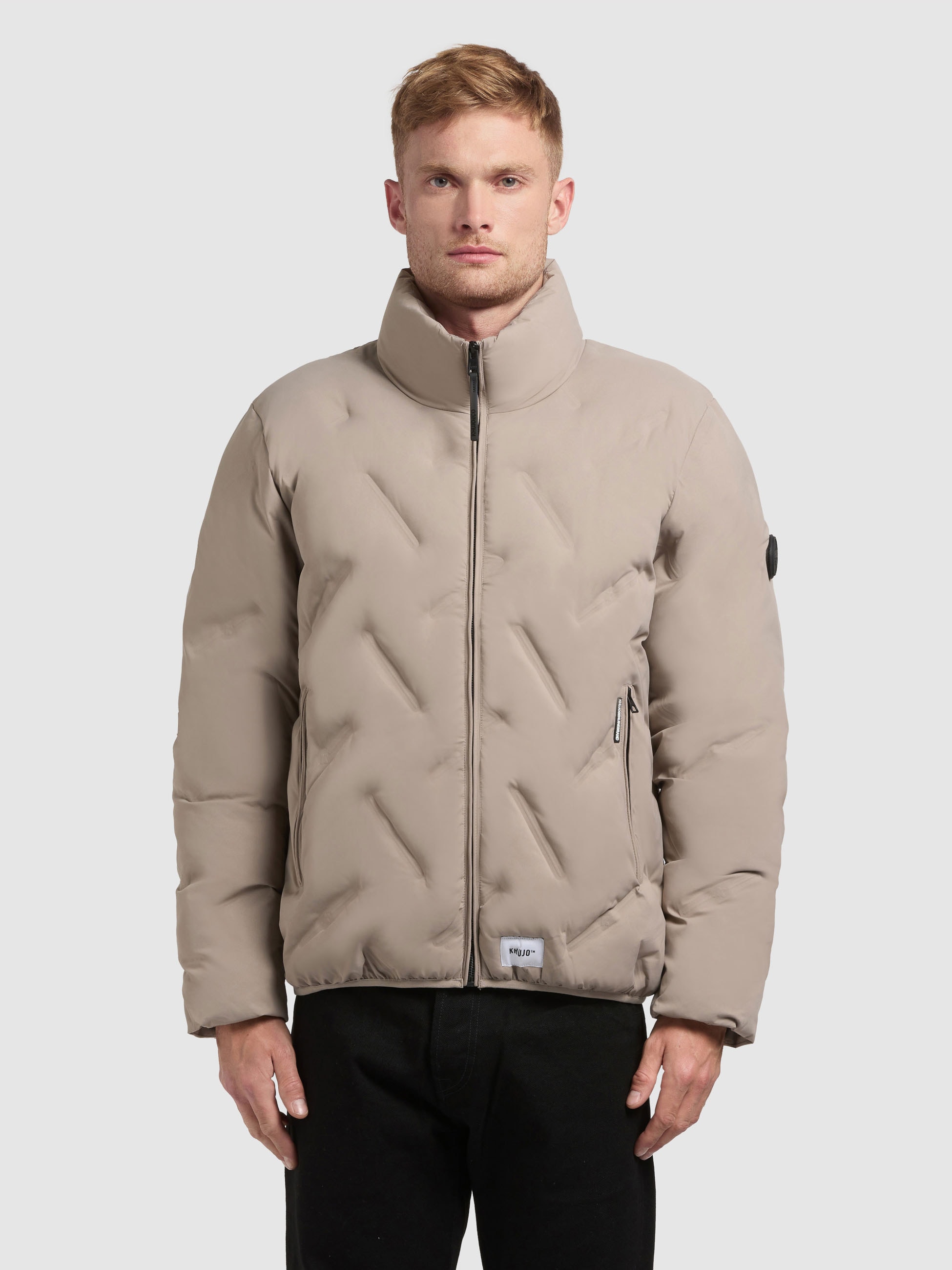 khujo Steppjacke »CLOVER« ohne Kapuze mit hochwertiger Prägung