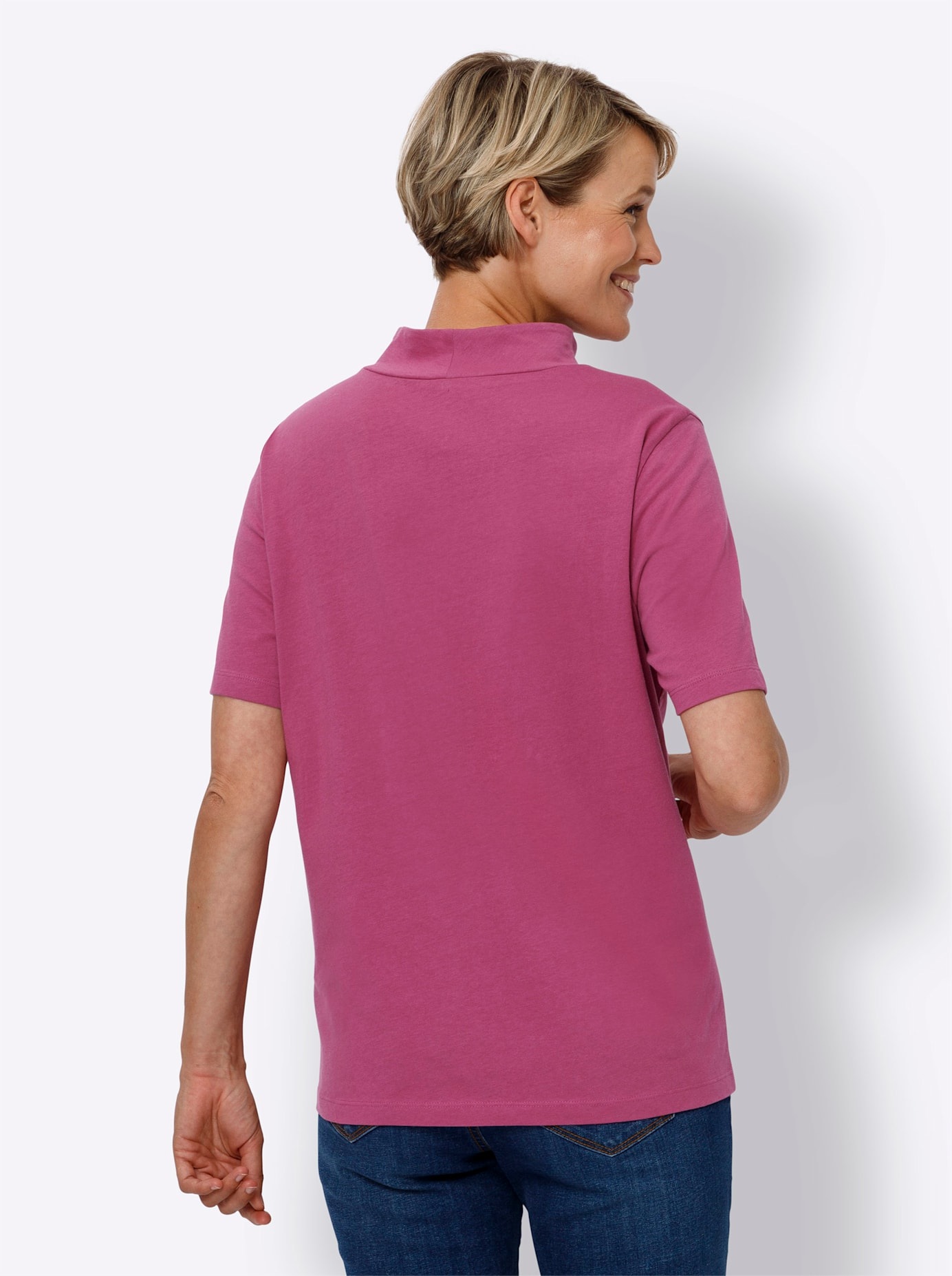 Classic Basics Stehkragenshirt »Kurzarm-Shirt« 1 Stk.