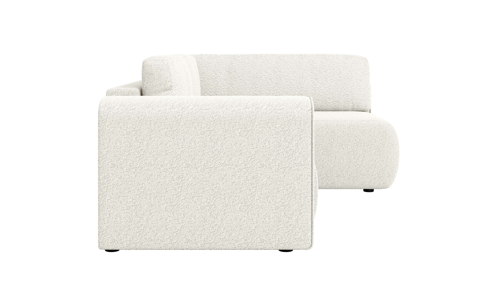 INOSIGN Ecksofa »Ecksofa Zacharia wahlweise mit Bettfunktion, BxTxH 250x166x86 cm«, L-Form mit Wellenunterfederung, Recamiere beidseitig montierbar