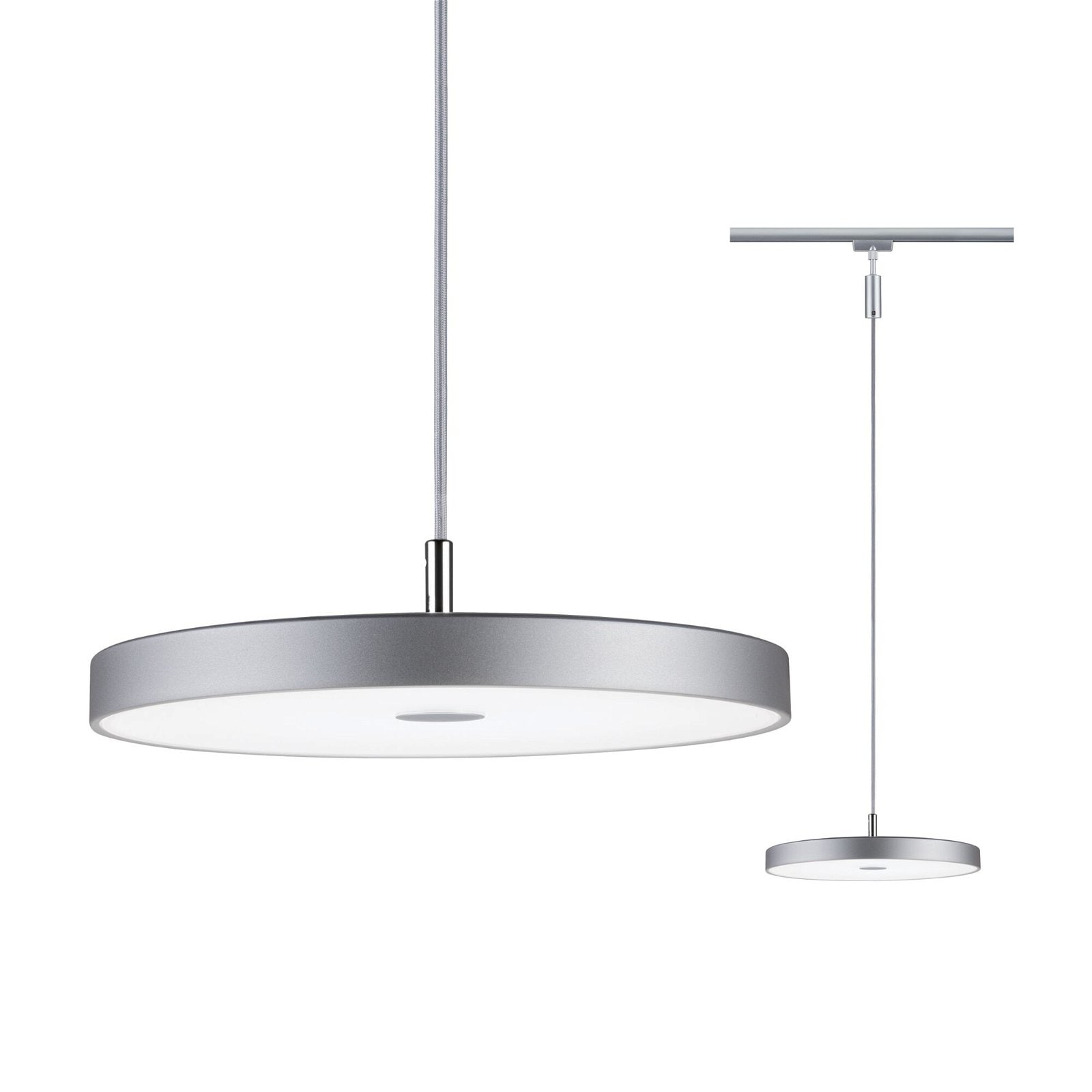 Paulmann Schienensystem-Leuchten »URail Pendel Hildor 850lm 15W 4000K 230V Chrom matt«, 3-Step-Dimmbar