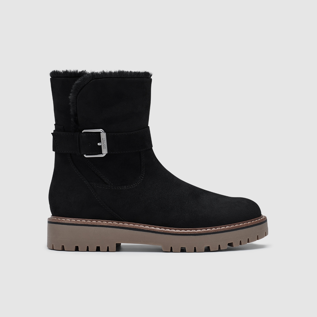 Esprit Winterboots »SAN REMO«  Stiefelette, Boots mit Warmfutter und Zierschnalle am Schaft