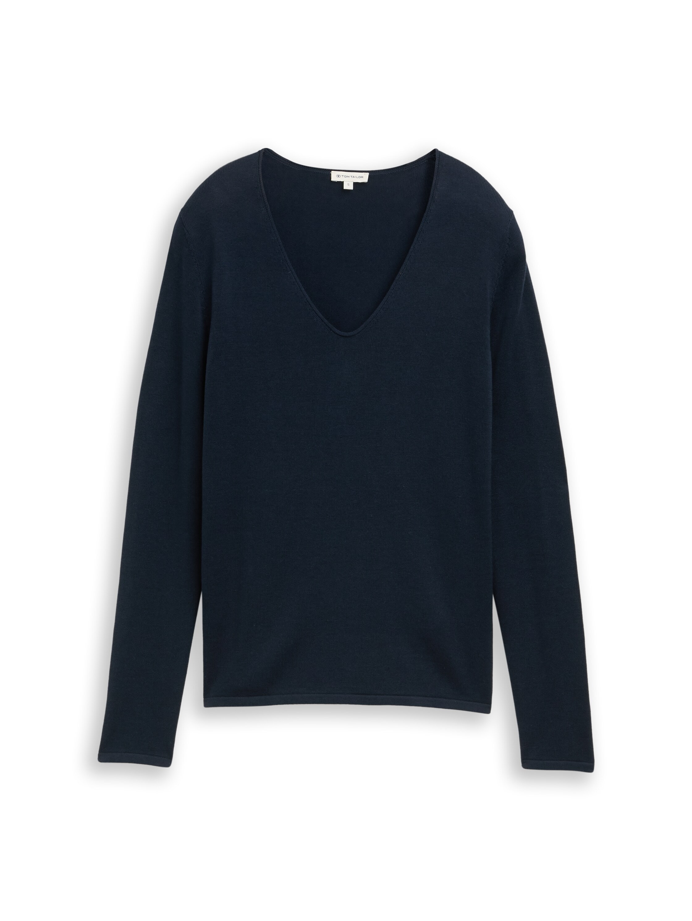 TOM TAILOR V-Ausschnitt-Pullover mit V-Ausschnitt