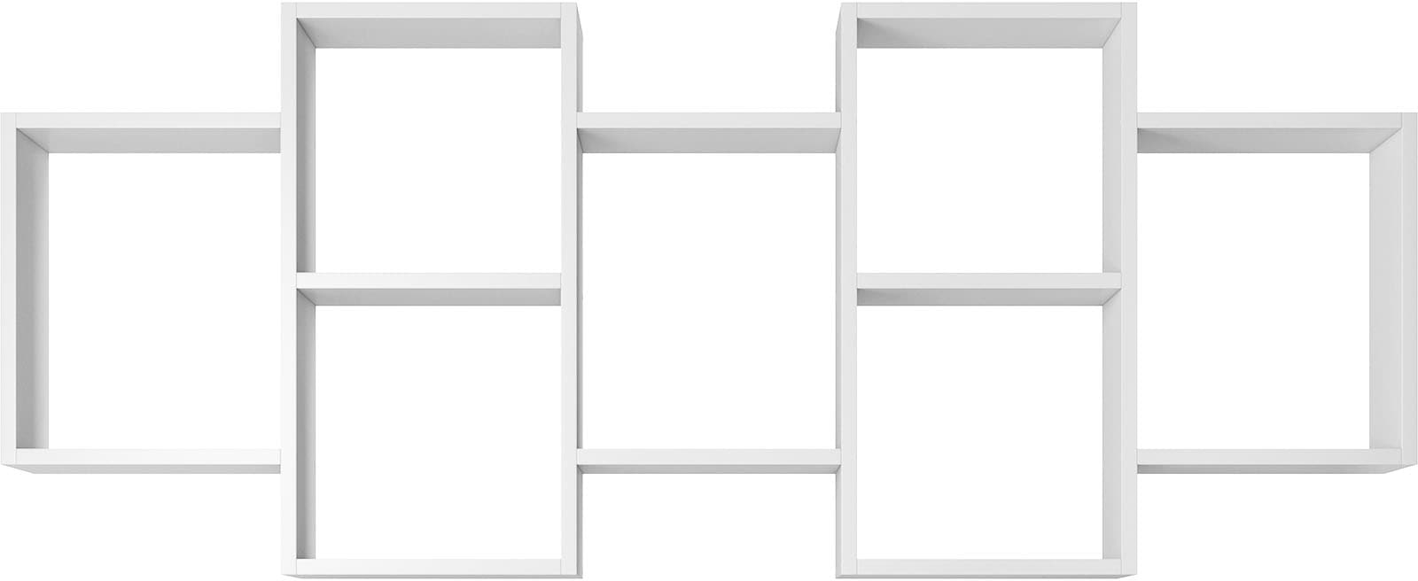 INOSIGN Wandboard »Wandregal Trio 001«, (1 St.), Stell- oder Hängeregal, 10 offene Fächer, flexibel montierbar