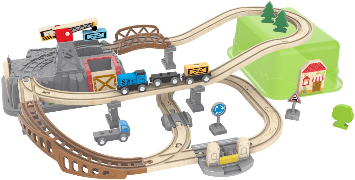 Spielzeug-Eisenbahn »Eisenbahn-Baukasten«, (Set, 50 tlg.)