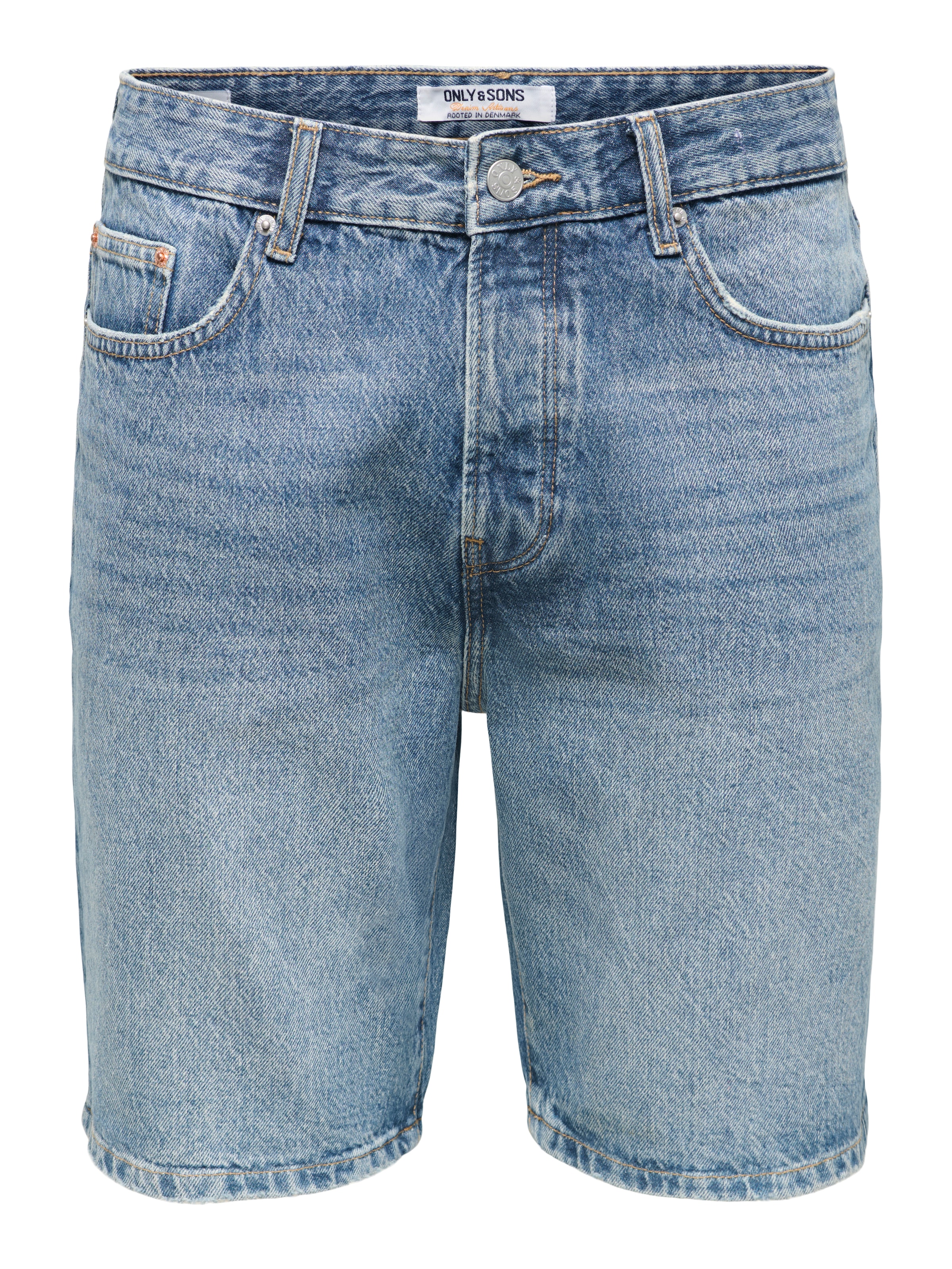 ONLY & SONS Jeansshorts »ONSEDGE MB GREEN 3227 TAI DNM SHORTS« Baumwolle, straight fit