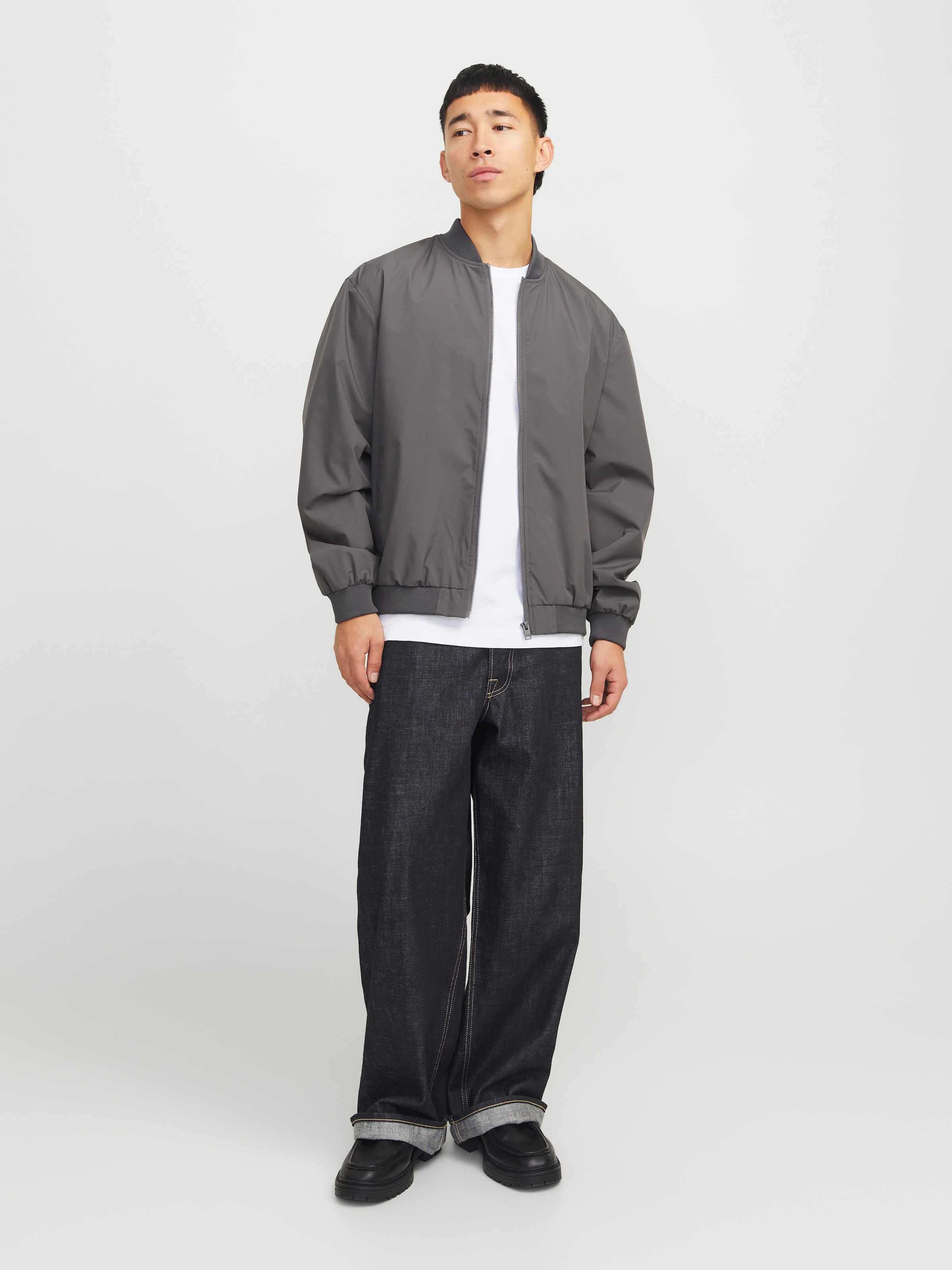 Jack & Jones Bomberjacke »JJECHARGE BOMBER JACKET NOOS«, ohne Kapuze, mit Rippbündchen