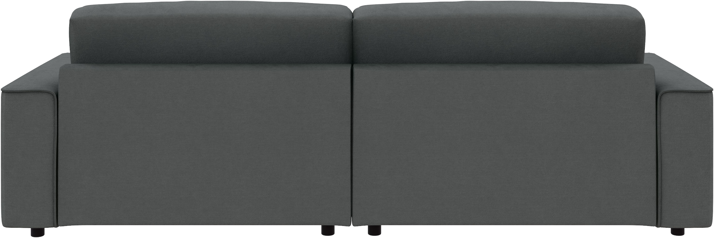 Home affaire Ecksofa »Chance, Recamiere beidseitig montierbar, Schlaffunktion, Breite 265 cm« in Struktur fein LINO, mit Schlaffunktion und Bettkasten