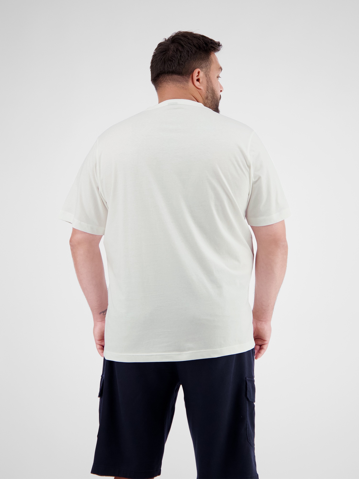 LERROS T-Shirt »LERROS T-Shirt mit Brustprint in Großen Größen«