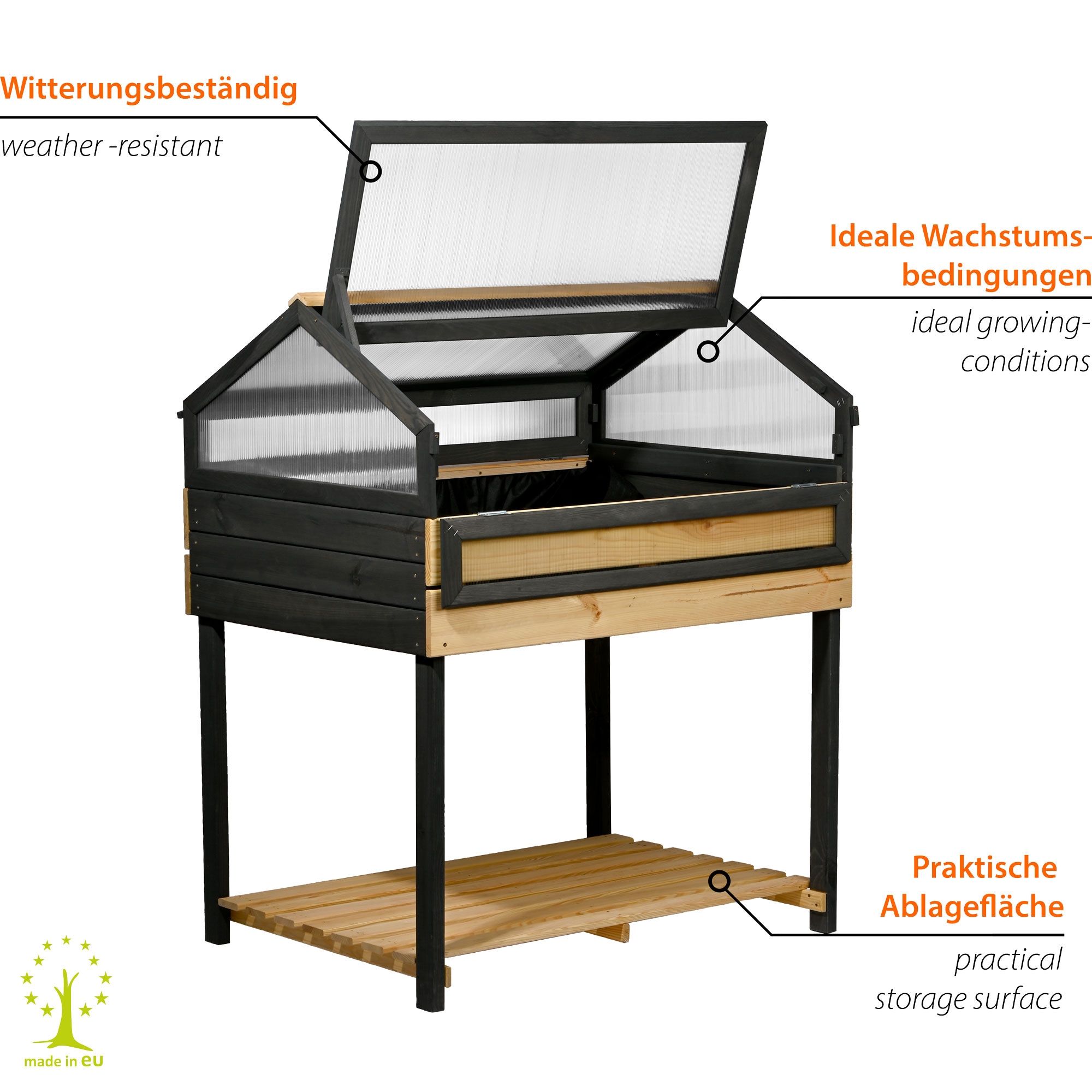 dobar Hochbeet »"Vierjahreszeiten" Gr. XXL« Das XXL-Hochbeet ist ca. 100 x 73 x 121,5 cm (L x B x H) groß