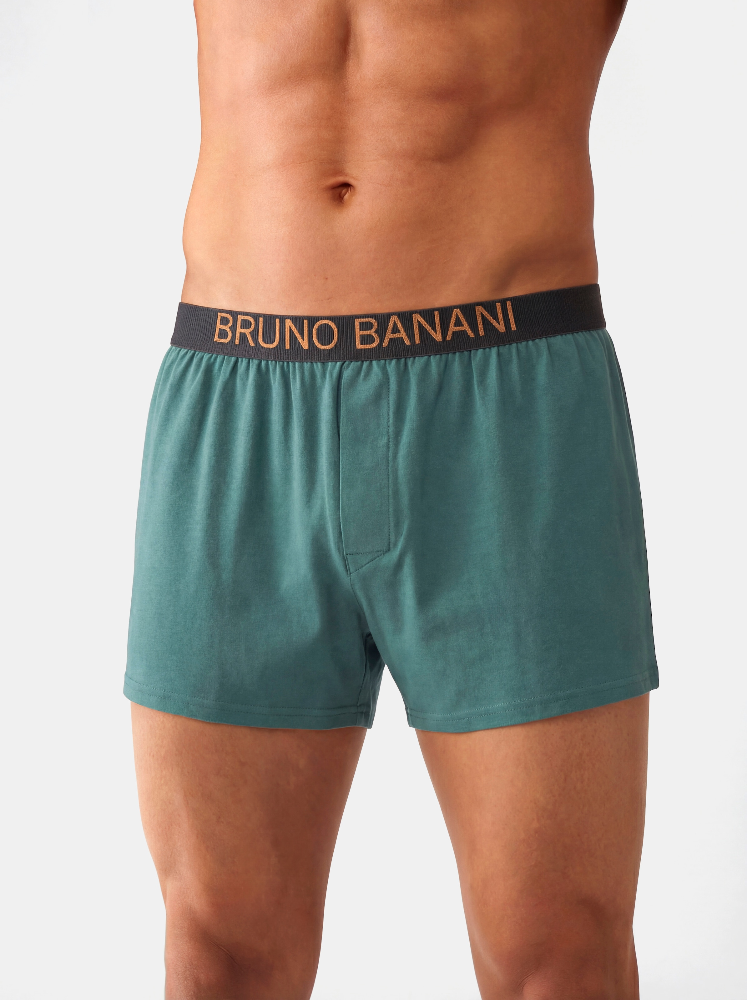 Bruno Banani Weiter Boxer »Boxershorts in lockerer Passform« Packung, 3 Stk. mit weichem und elastischem Rippenbündchen
