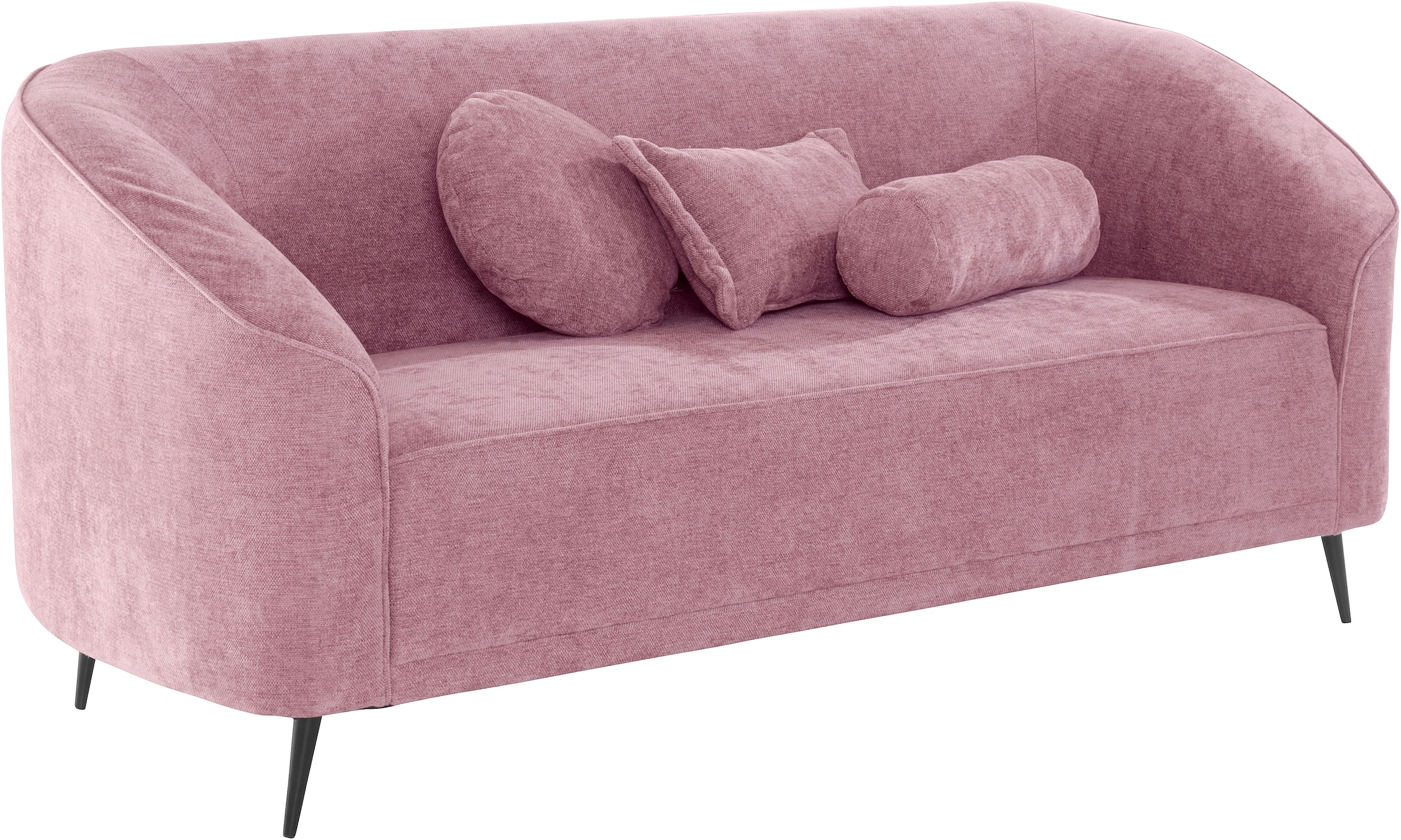 Leonique 3-Sitzer »Ashly« in 3 Bezugsvarianten, Bouclé, Samtoptik und Struktur weich.