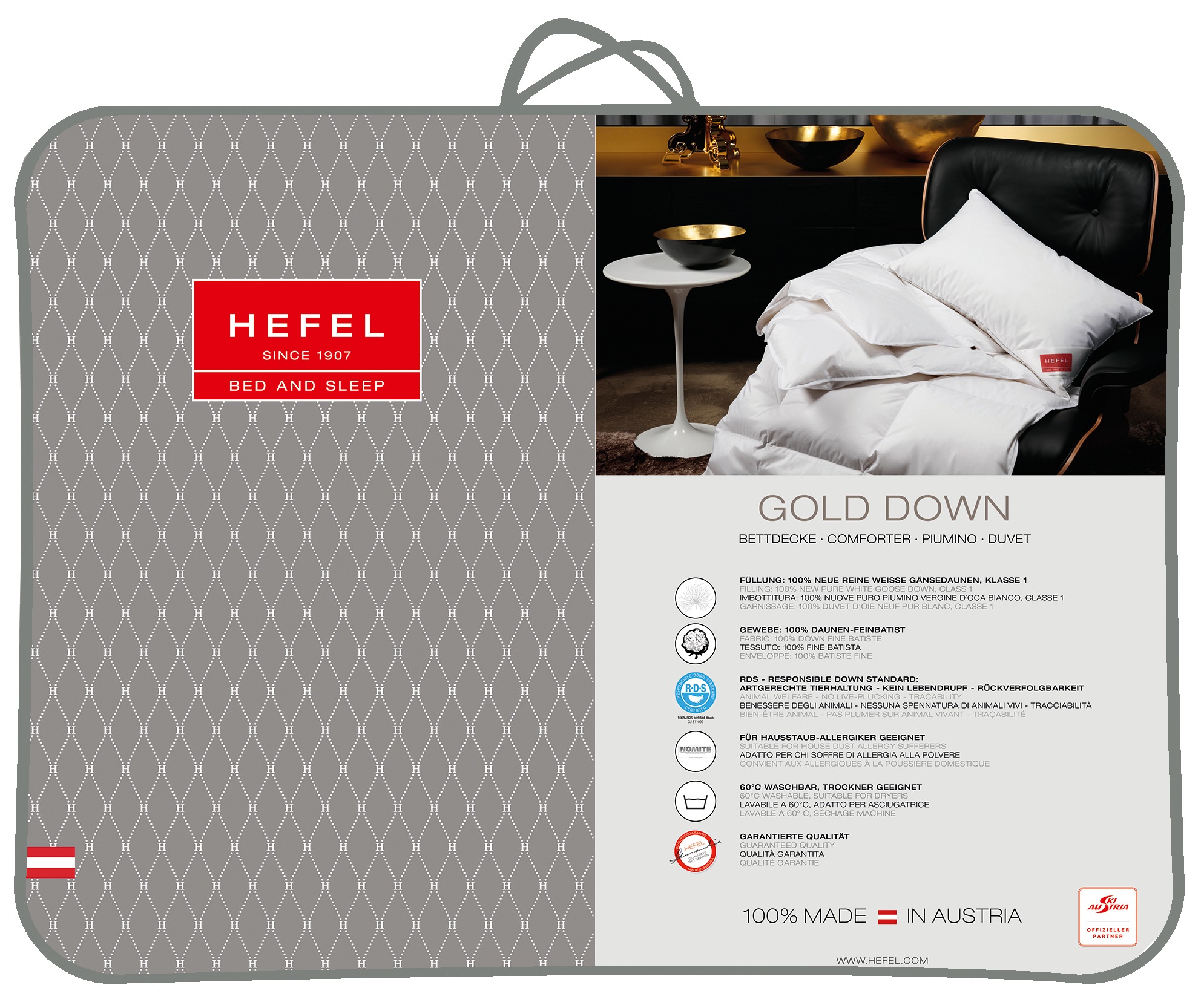 Hefel Einziehdecke »Gold Down«, warm, (1 St.)