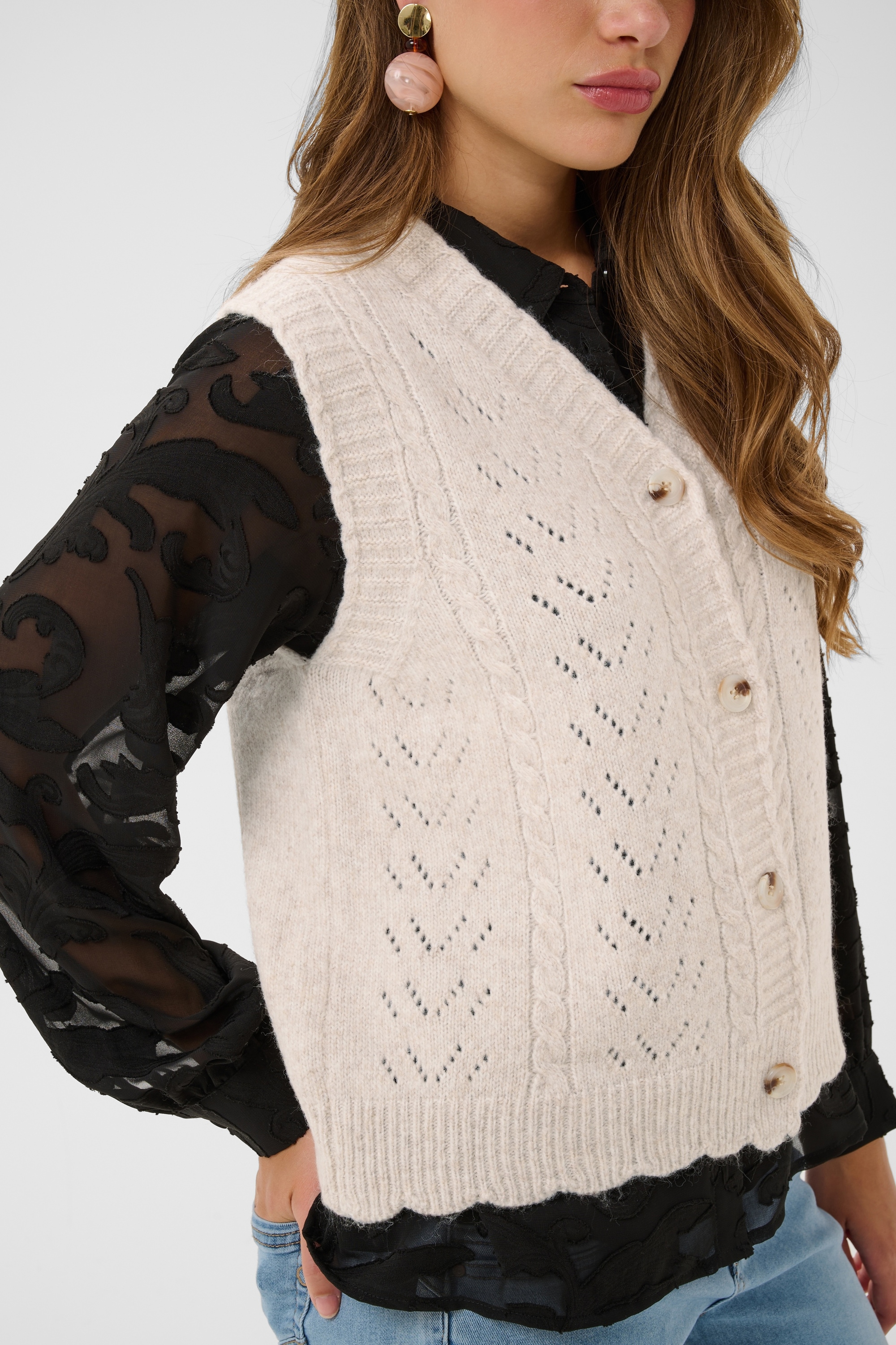 Cream Strickjacke »Cream Strickweste CRUllea«