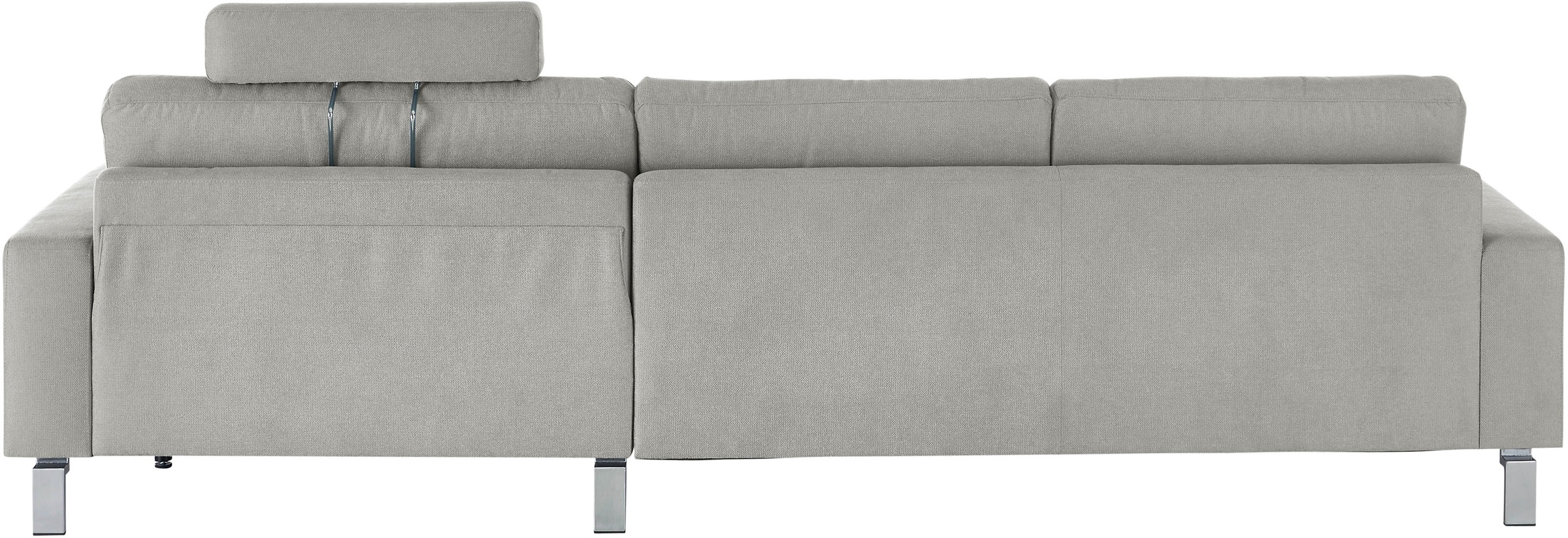 3C Candy Ecksofa »Lecce, wahlweise PUR-Schaumstoff oder Tonnentaschenfederkern«, Bett im 2,5-Sitzer, teilmotorische Schlaffunktion im Longchair, L-Form