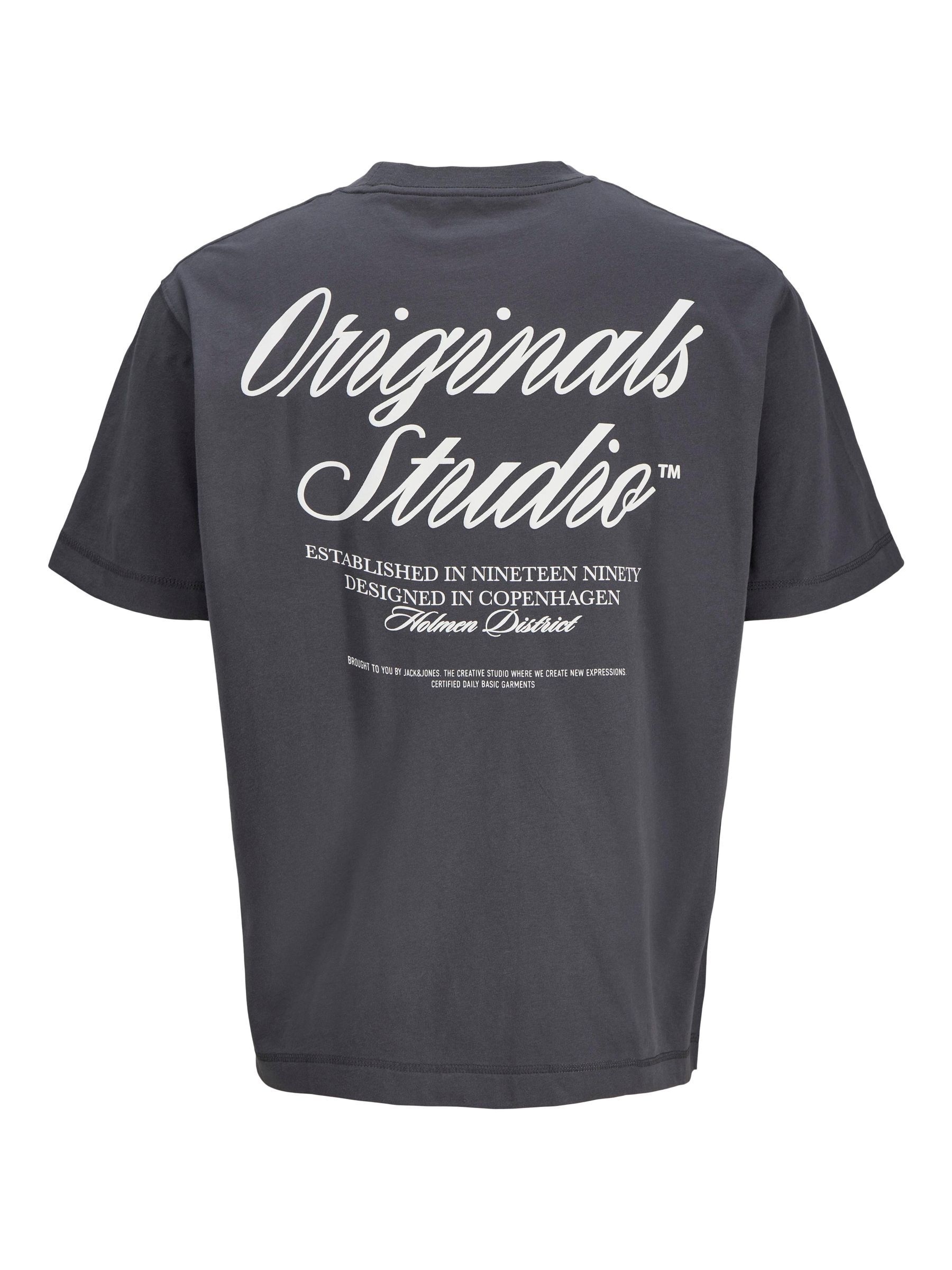 Jack & Jones PlusSize Kurzarmshirt »JORNORREBRO TYPO TEE SS CREW NECK  PLS« Baumwolle, regular fit