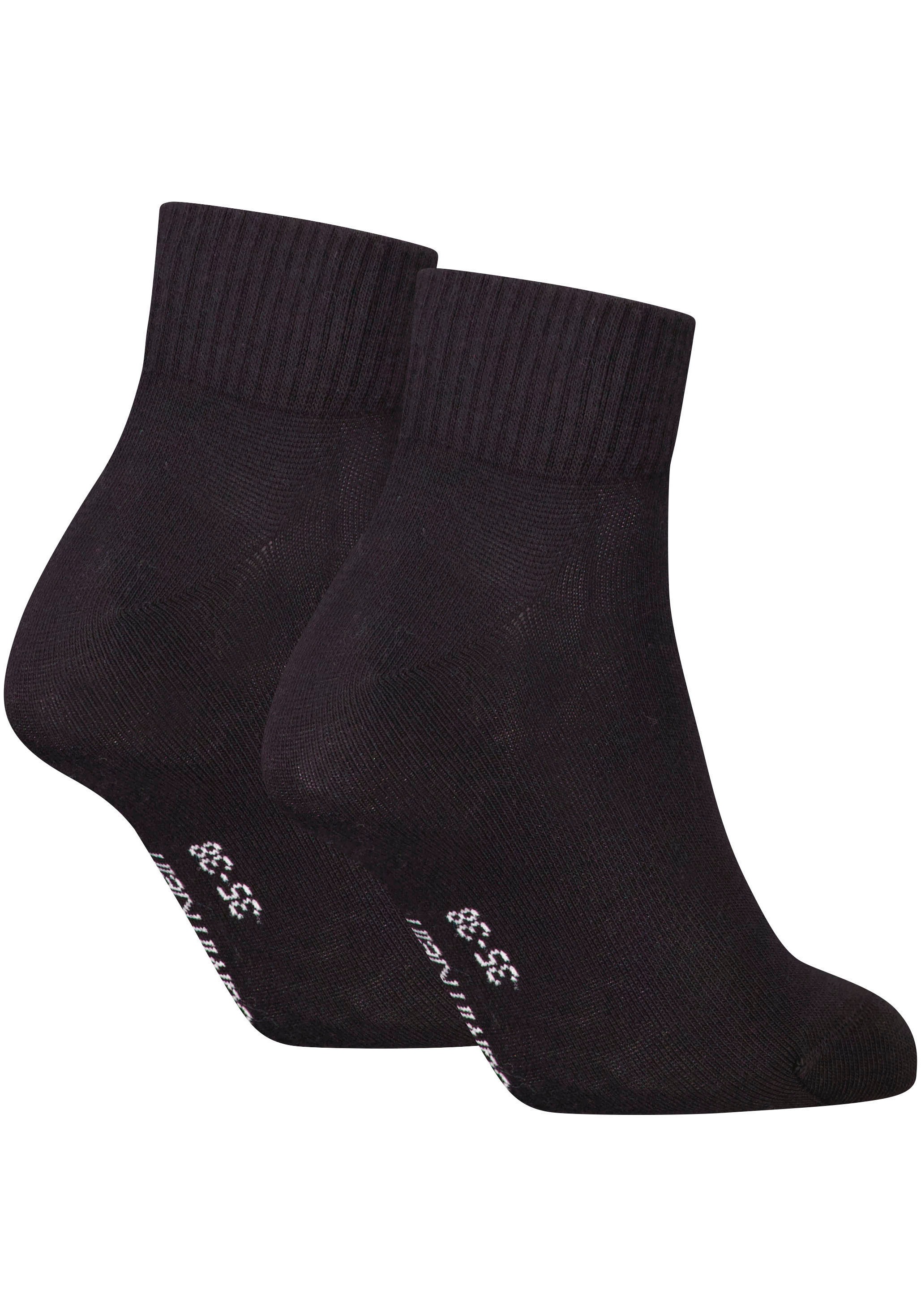 Calvin Klein Jeans Kurzsocken »CKJ WOMEN QUARTER 2P MONOGRAM«, (2 Paar, 2 Paar), mit Logostickerei