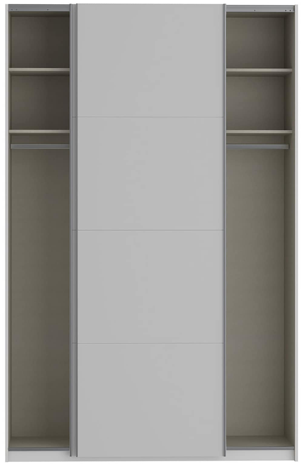 FORTE Schwebetürenschrank »Fittio, Made in Europe, 2 Schiebetüren, modernes Design« Höhe 2,35 mtr, stehende Montage